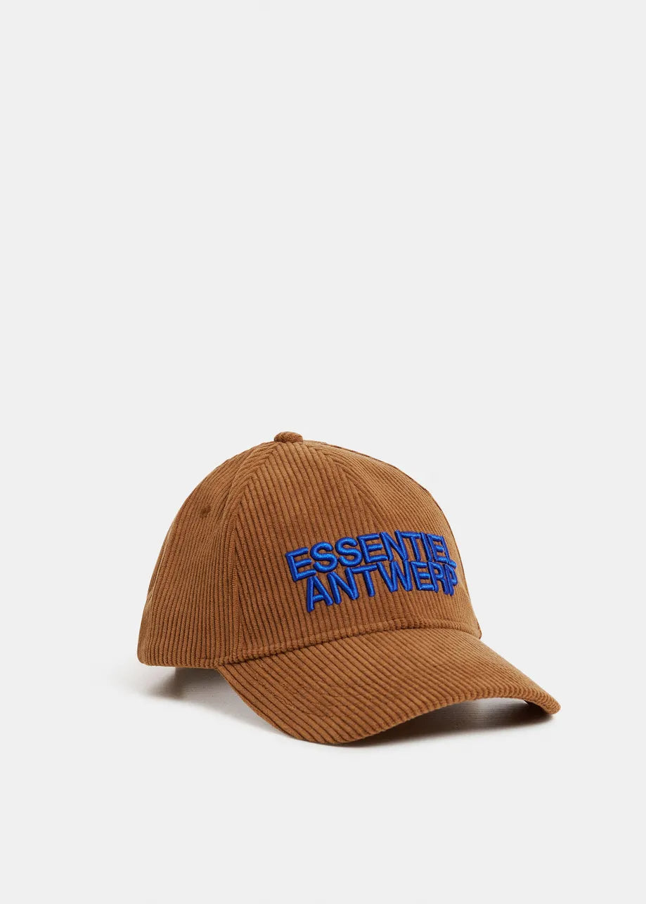 Essentiel Antwerp Kainor Corduroy Cap - Brown Sugar