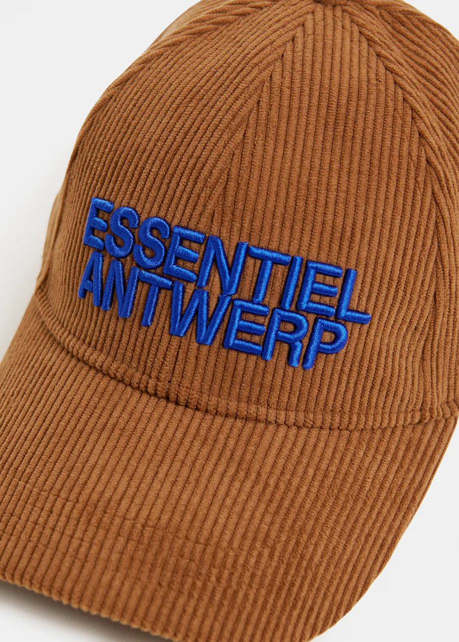 Essentiel Antwerp Kainor Corduroy Cap - Brown Sugar