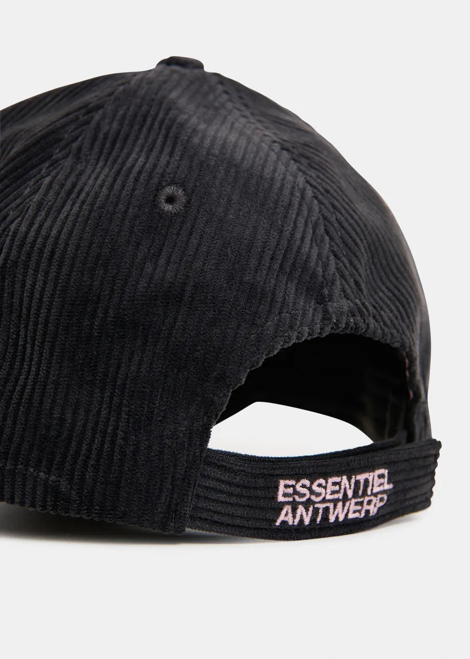 Essentiel Antwerp Kainor Corduroy Cap - Charcoal Chic