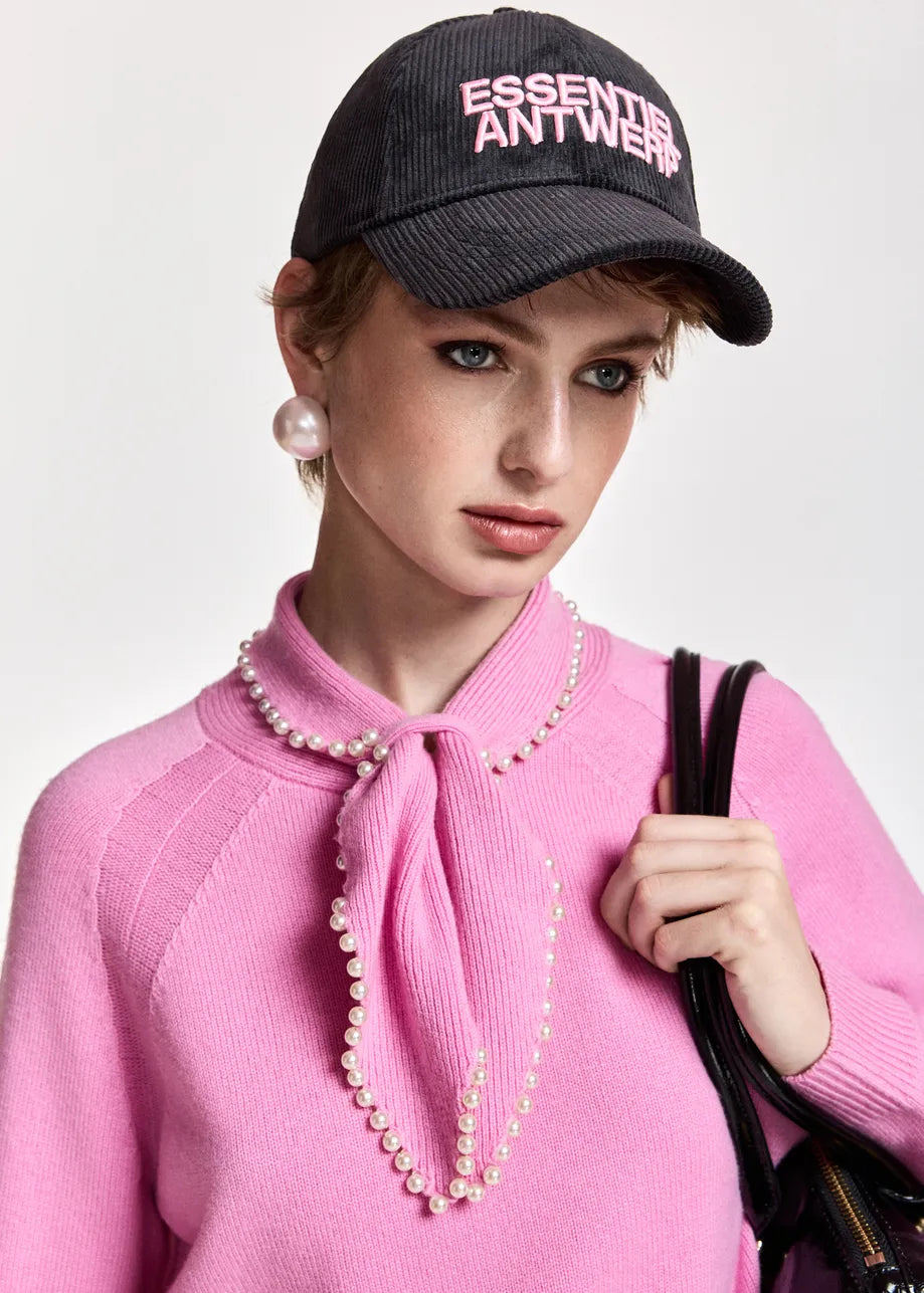 Essentiel Antwerp Kainor Corduroy Cap - Charcoal Chic
