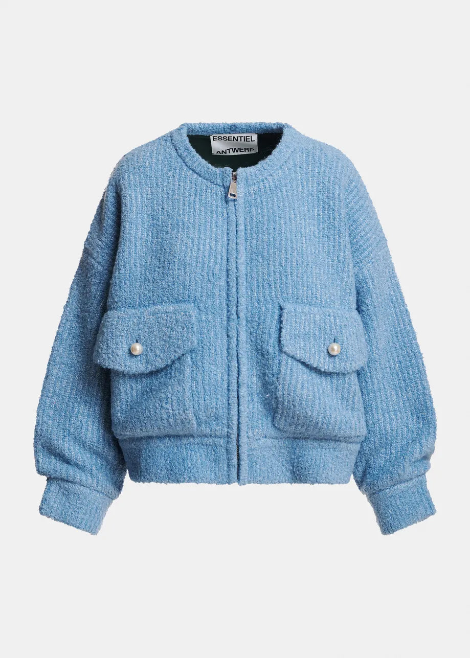 Essentiel Antwerp Kanada Bouclé Bomber Jacket