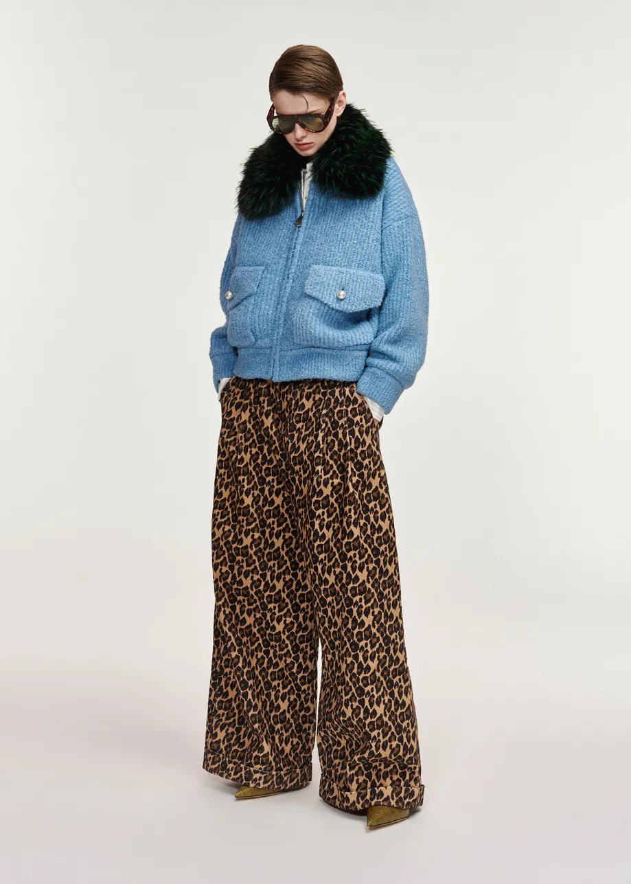 Essentiel Antwerp Kanada Bouclé Bomber Jacket