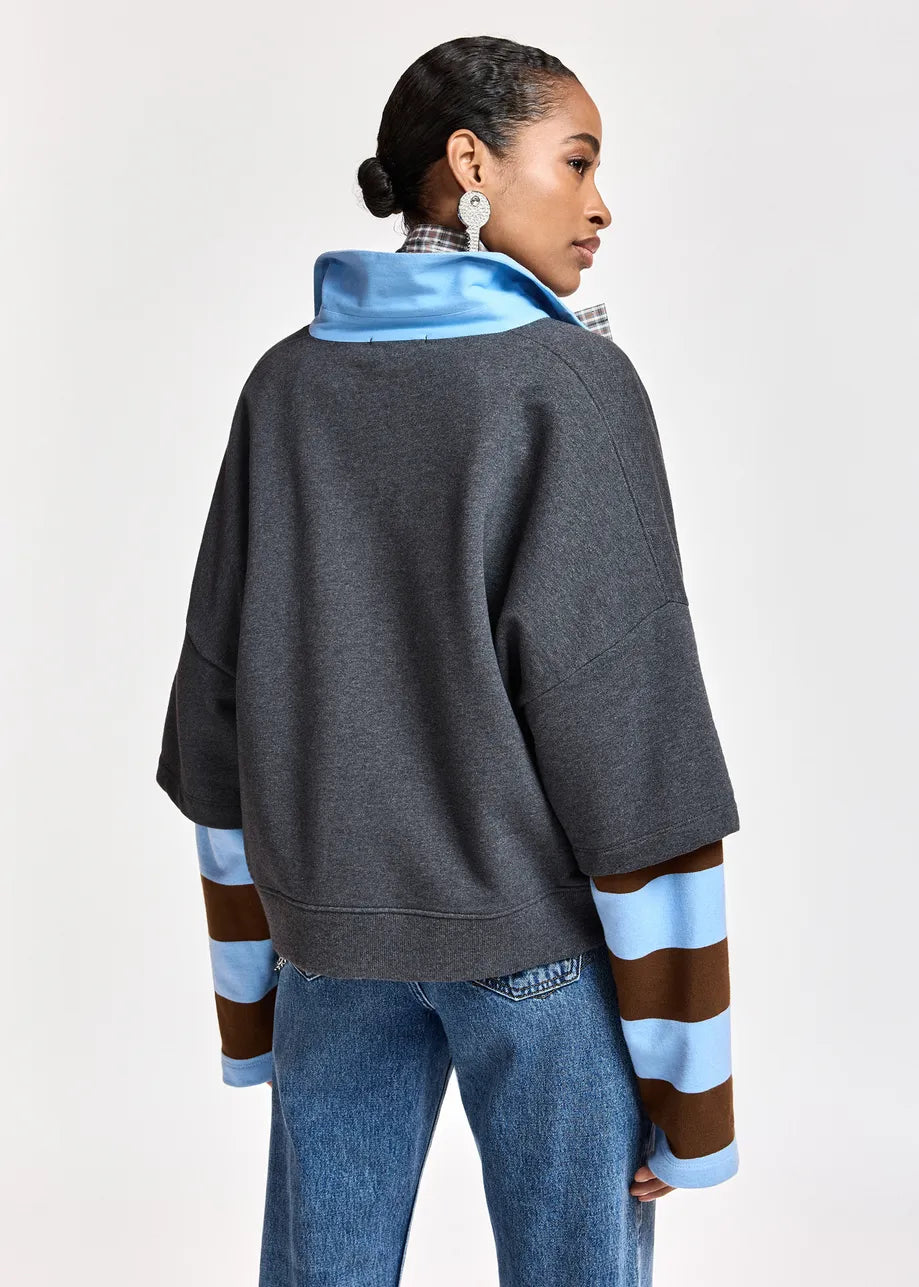 Essentiel Antwerp Kantelou Layered Sweatshirt