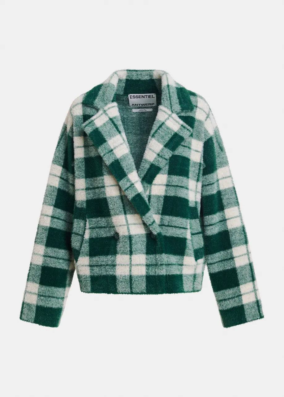 Essentiel Antwerp Karreau Cardigan - Green