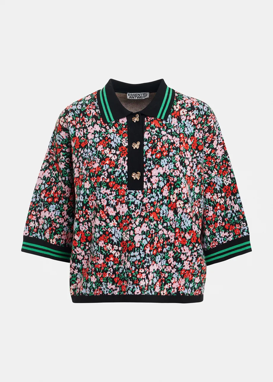Essentiel Antwerp Kartos Floral Print Polo