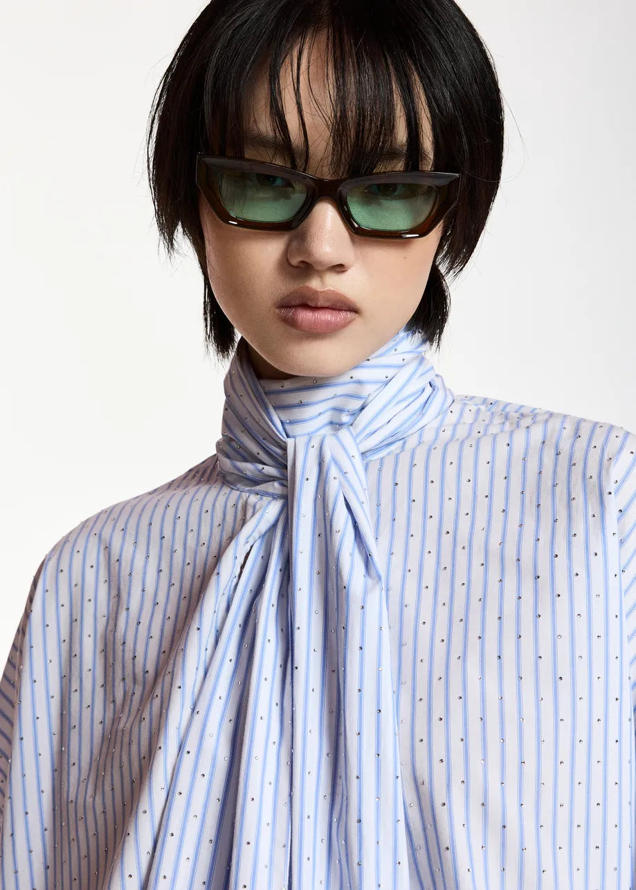 Essentiel Antwerp Kefir Pussy-Bow Top