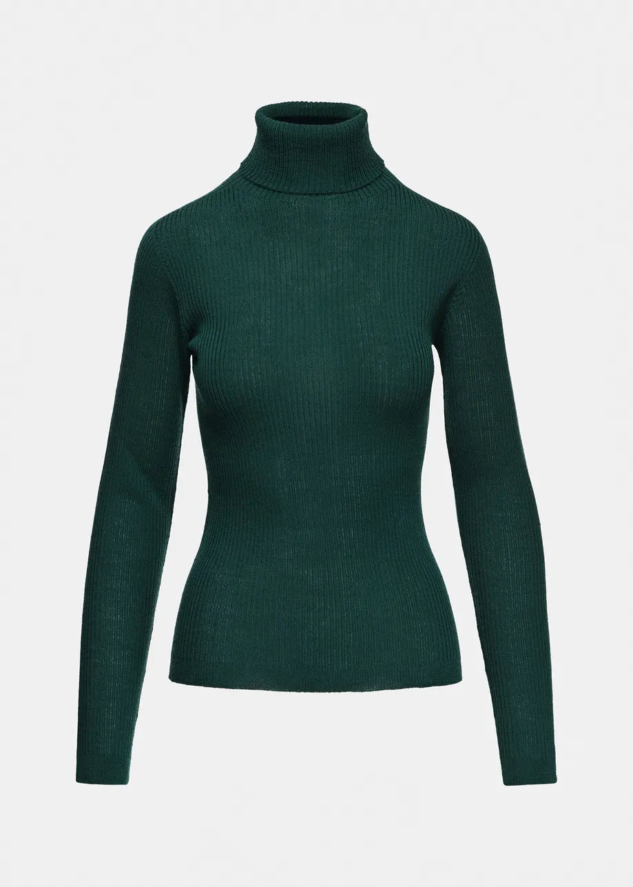 Essentiel Antwerp Kelmuse Turtleneck Sweater - Dark Green
