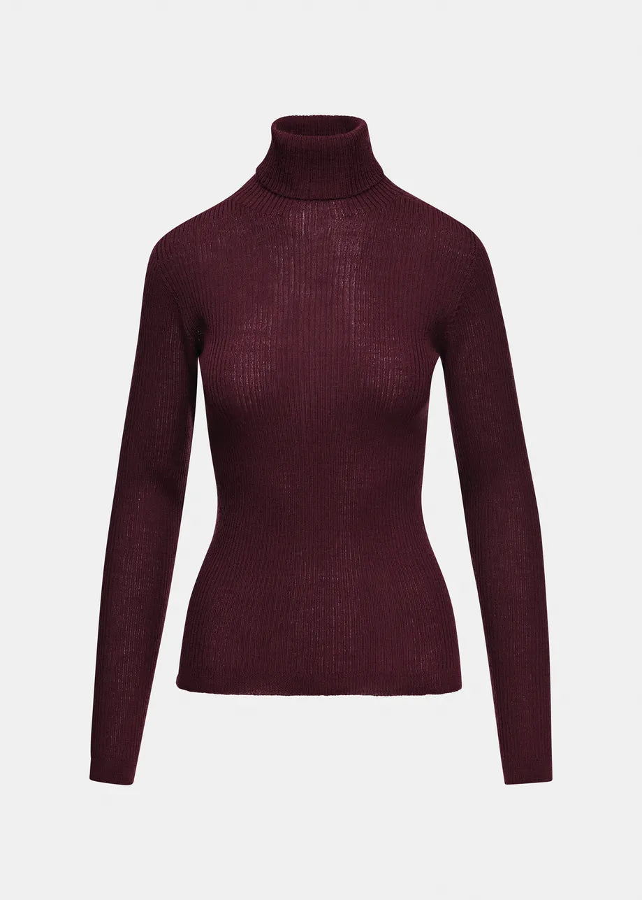 Essentiel Antwerp Kelmuse2 Turtleneck Sweater - Burgundy