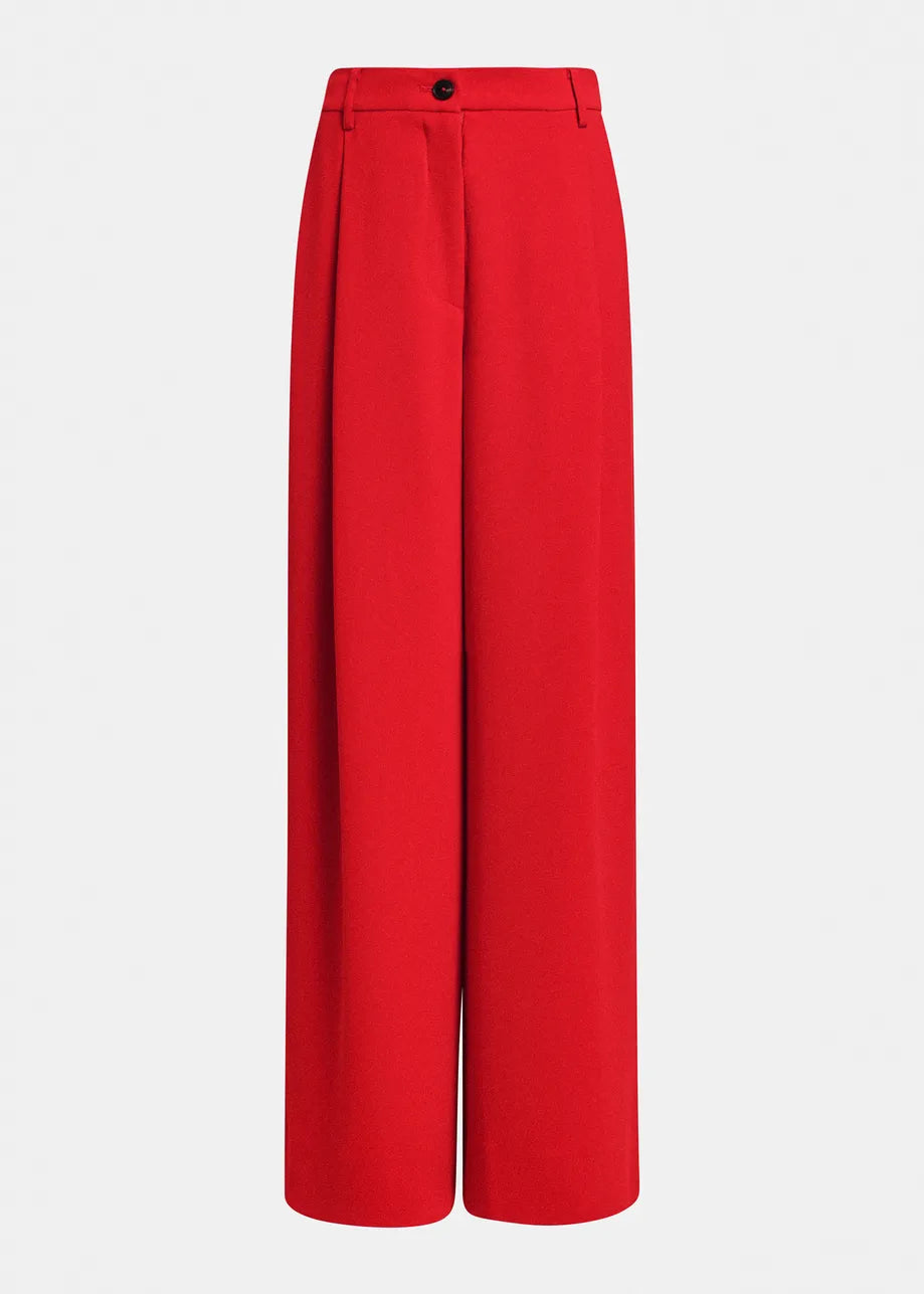 Essentiel Antwerp Kelsea Wide-Leg Pants - Red