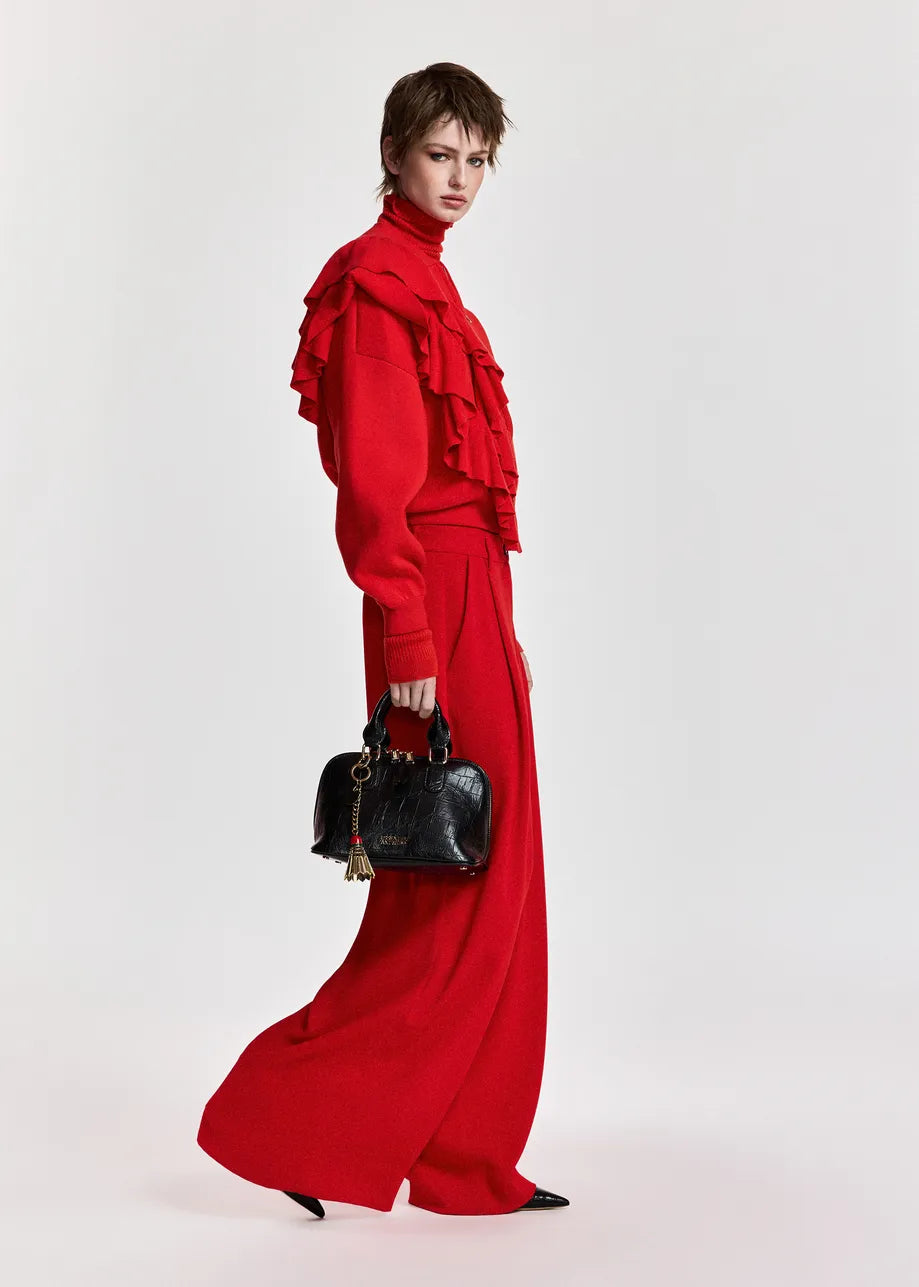 Essentiel Antwerp Kelsea Wide-Leg Pants - Red