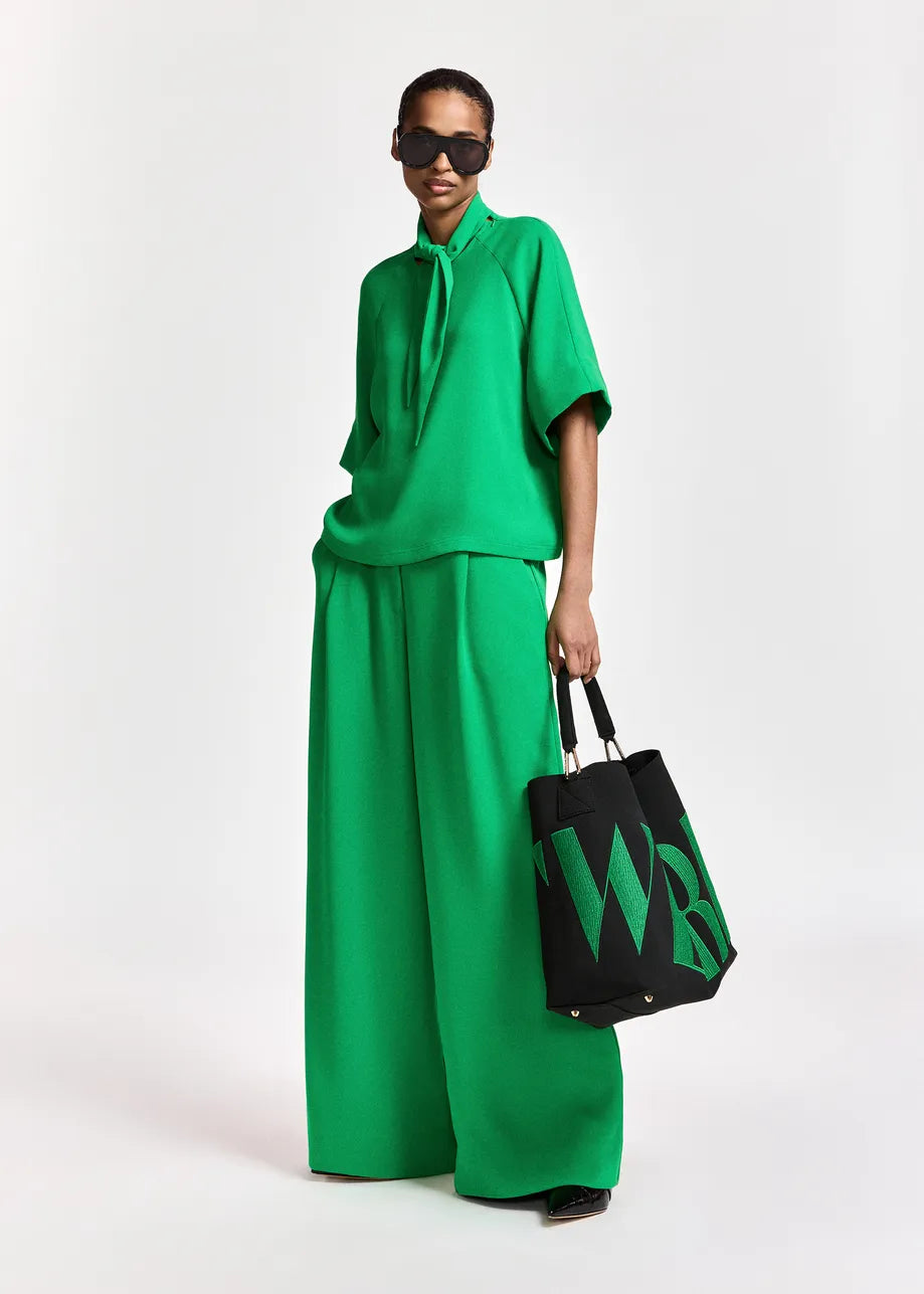Essentiel Antwerp Kelsea Wide-Leg Pants - Green