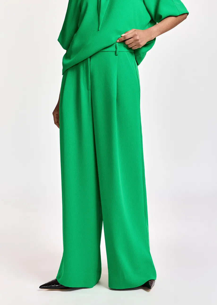 Essentiel Antwerp Kelsea Wide-Leg Pants - Green