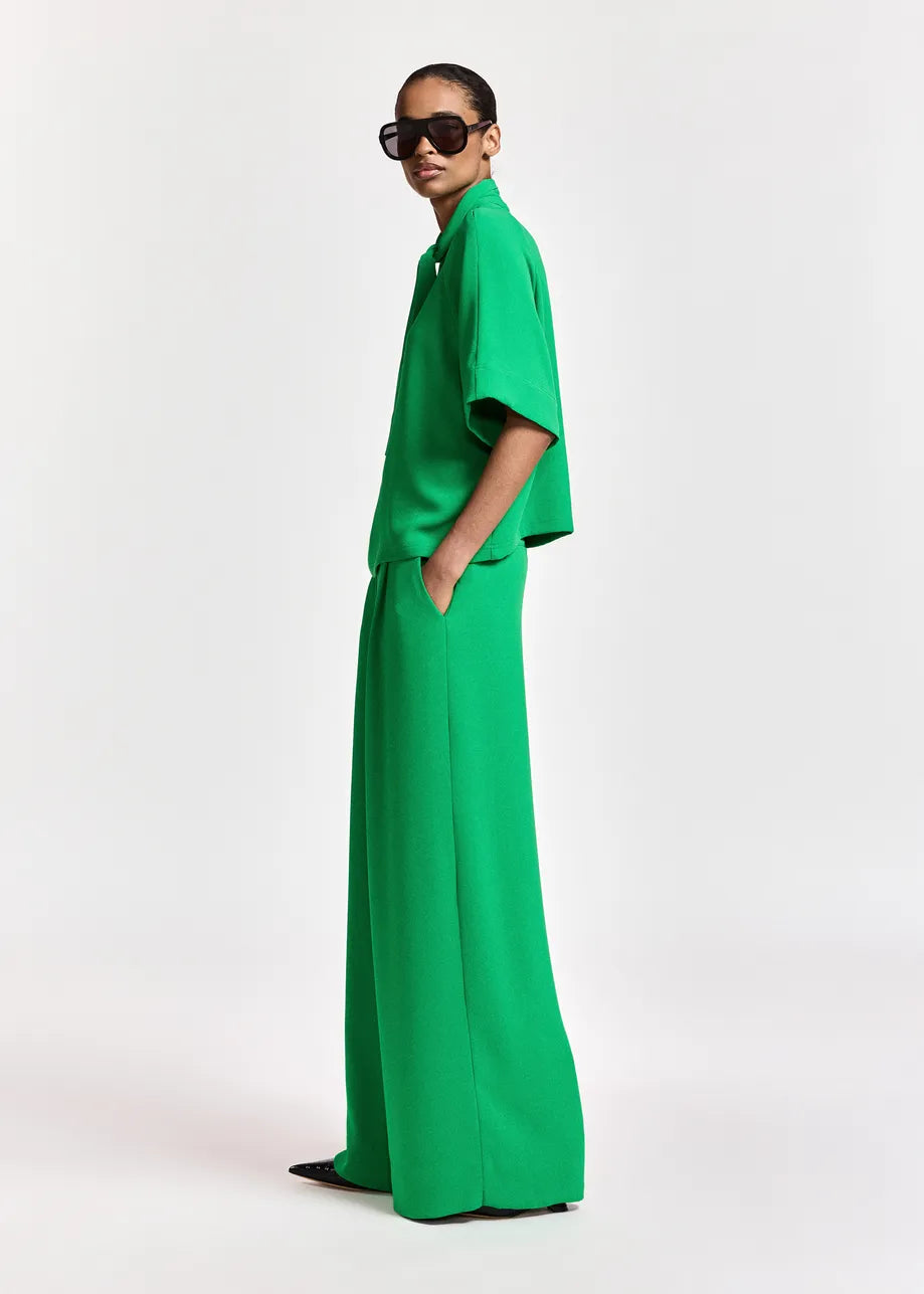 Essentiel Antwerp Kelsea Wide-Leg Pants - Green
