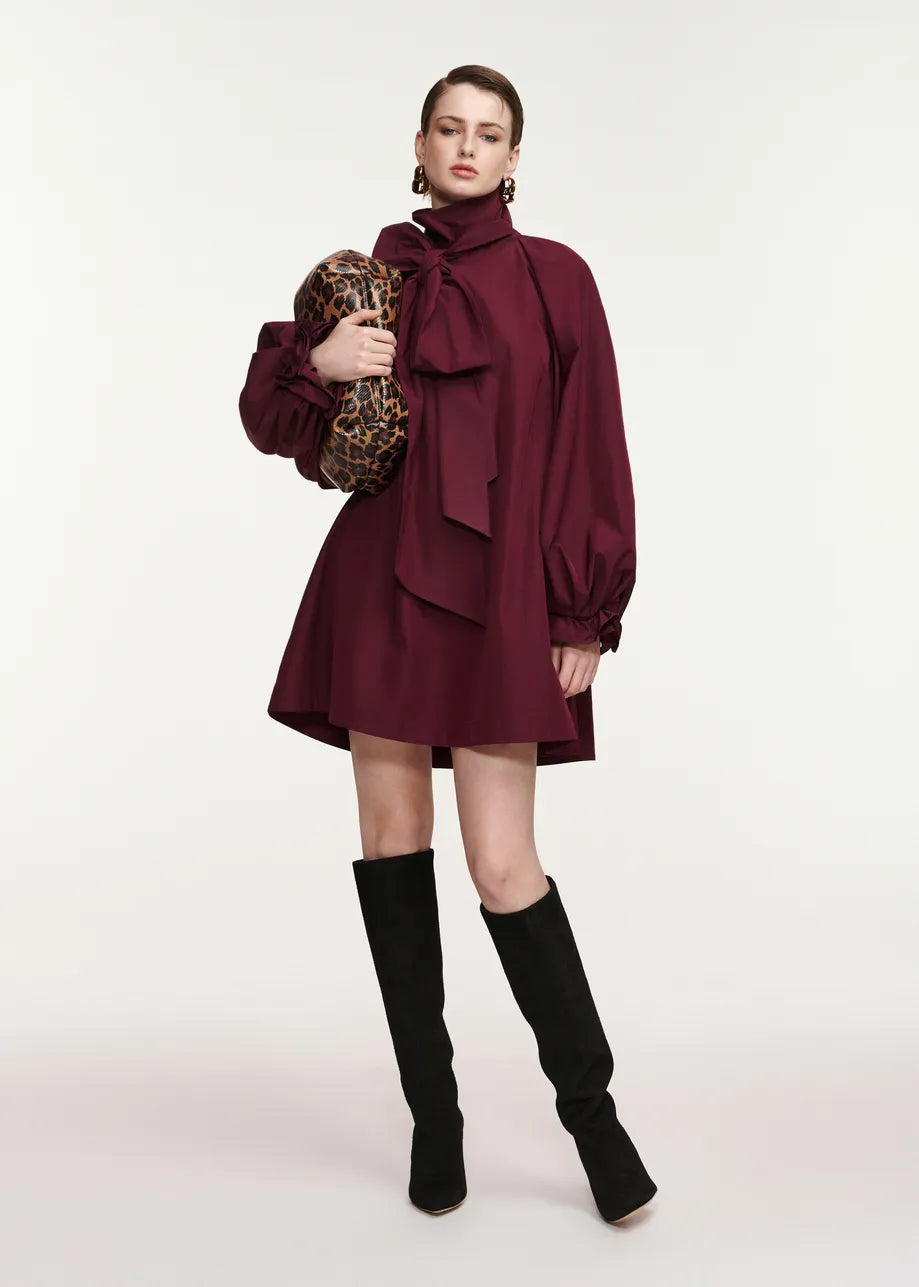 Essentiel Antwerp Khai Mini Dress - Burgundy