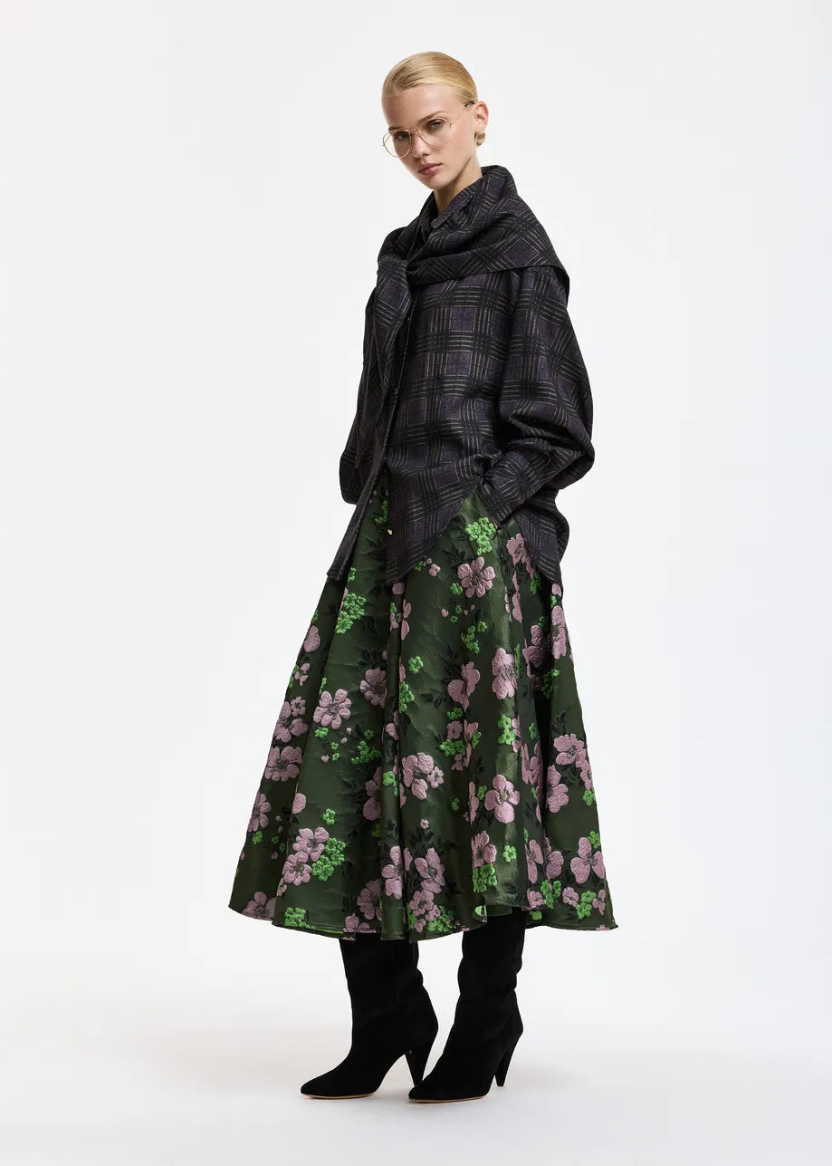 Essentiel Antwerp Kiss Checked Shirt with Scarf
