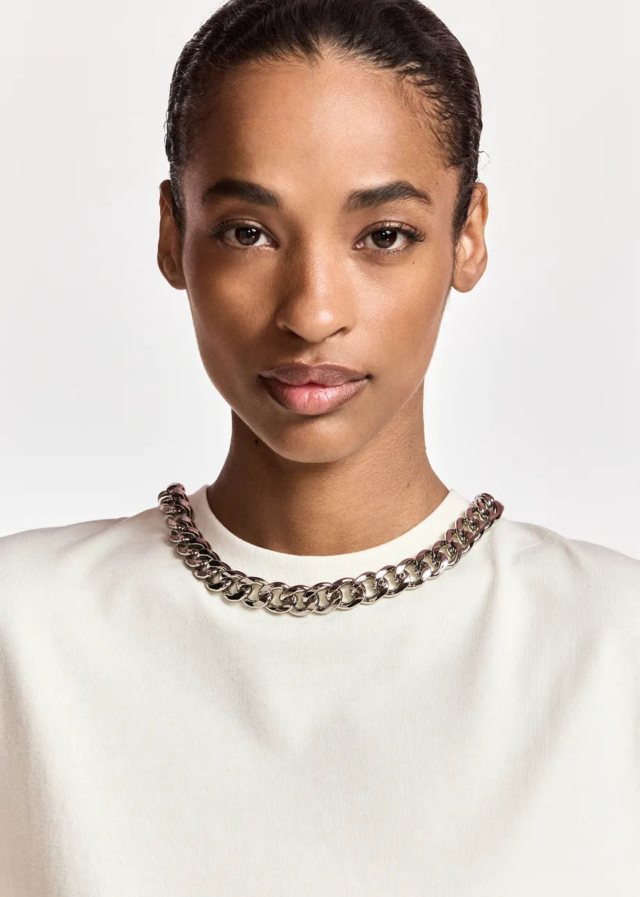 Essentiel Antwerp Klaim Chain T-shirt - Off-White