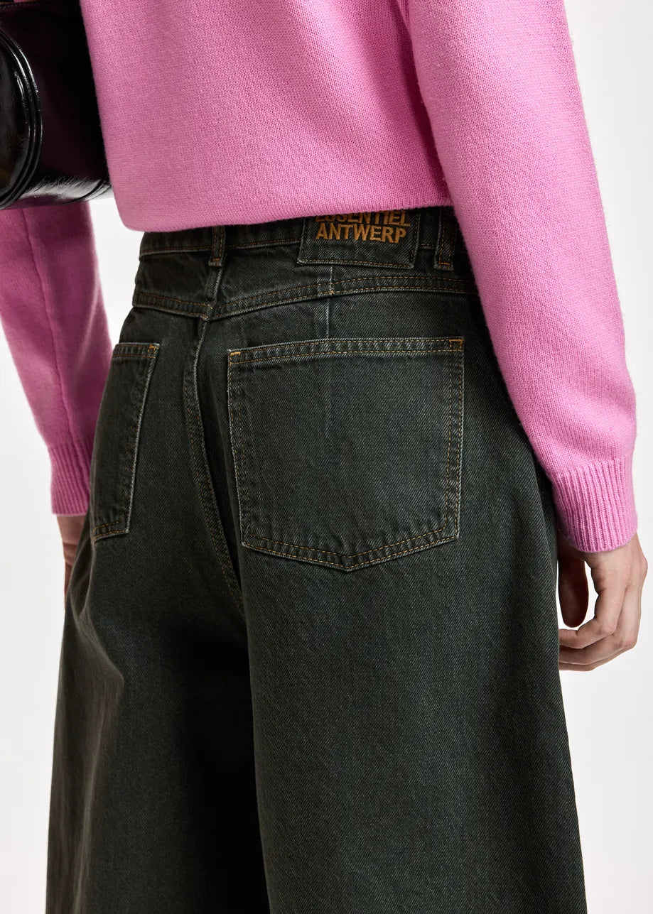 Essentiel Antwerp Kokos Barrel-Leg Jeans - Dark Green
