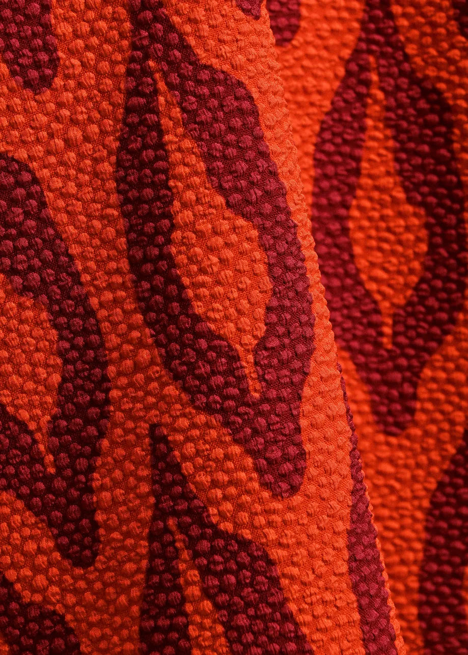 Essentiel Antwerp Kolorful Top - Orange/Burgundy