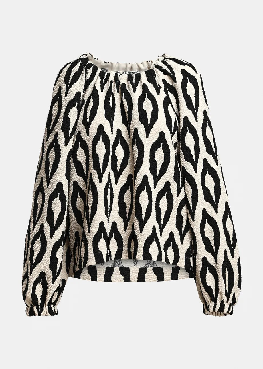 Essentiel Antwerp Kolorful Top - Black / Off-White