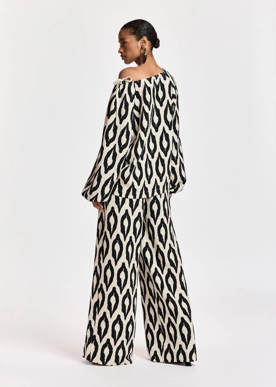 Essentiel Antwerp Kolorful Top - Black / Off-White