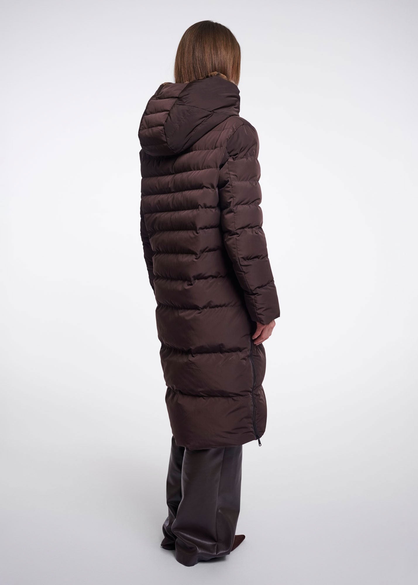 Rino & Pelle Keila Faux Fur Coat - Peated Brown Leopard