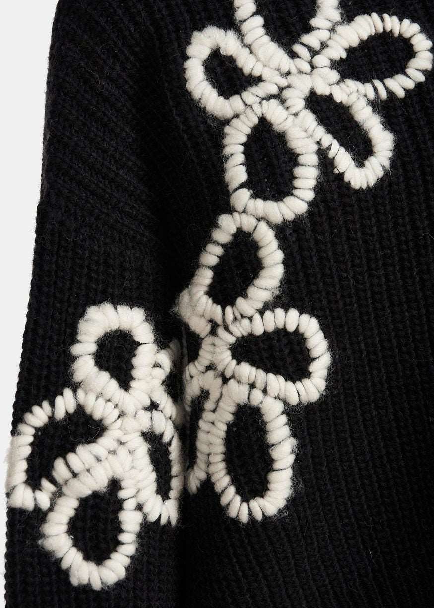 Essentiel Antwerp -Eschew Embroidered Pullover - Combo Black