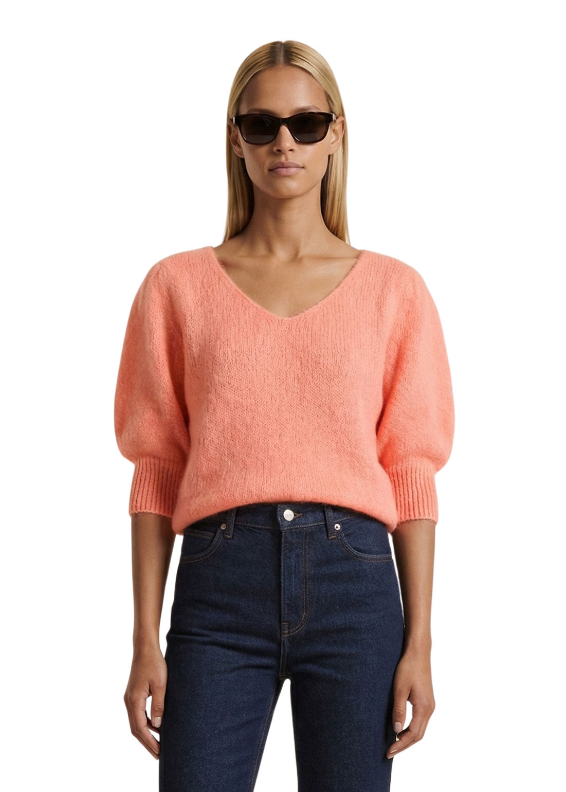 American Dreams Koa Alpaca Pullover - Salmon
