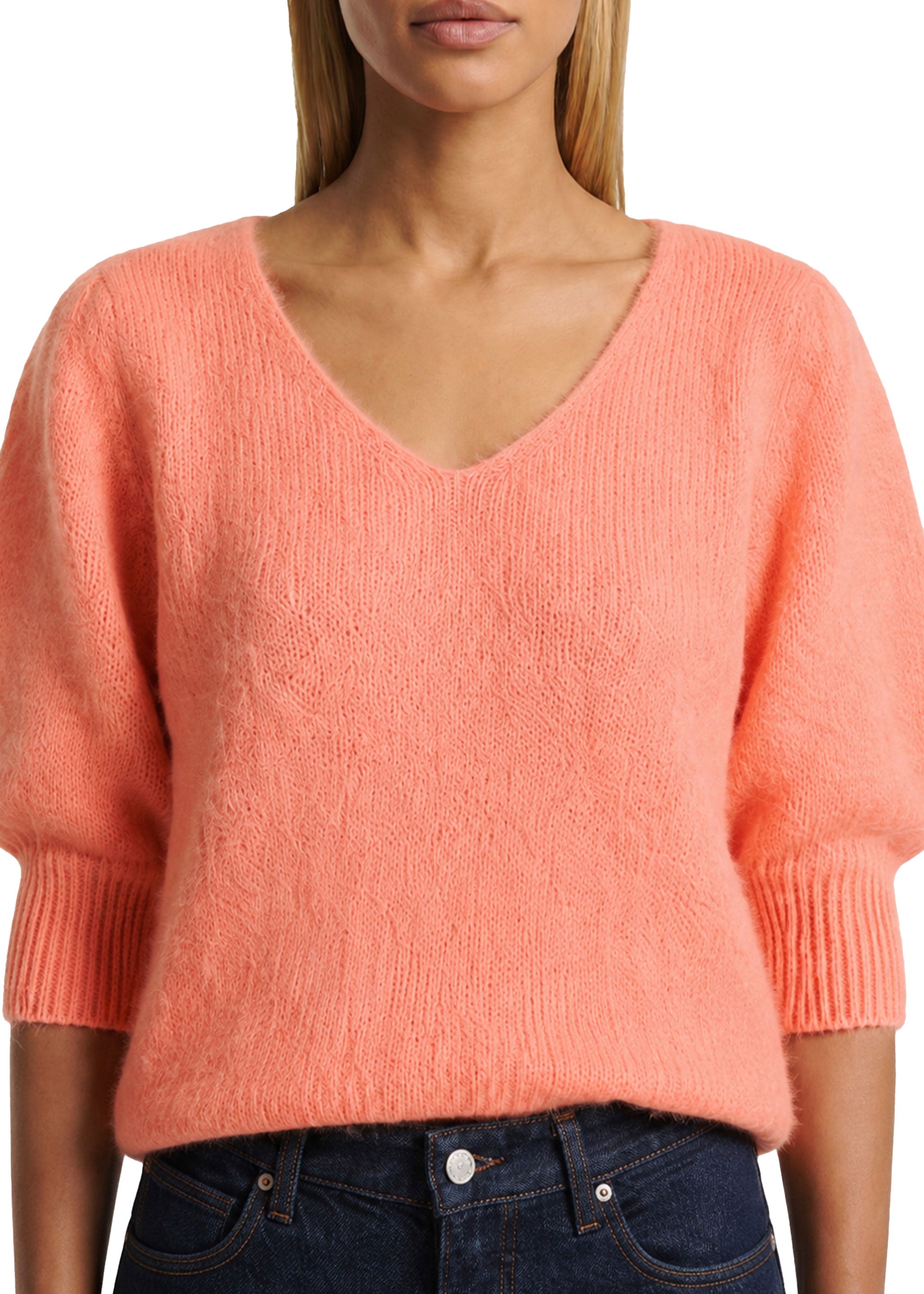 American Dreams Koa Alpaca Pullover - Salmon