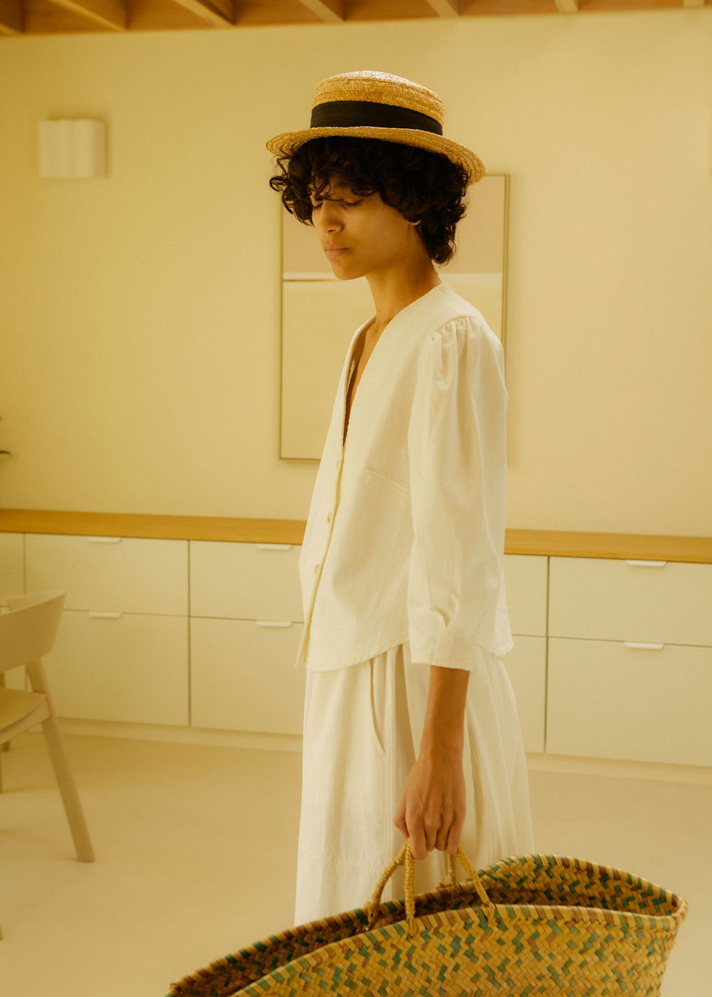 L.F.Markey Emile Skirt - Ecru