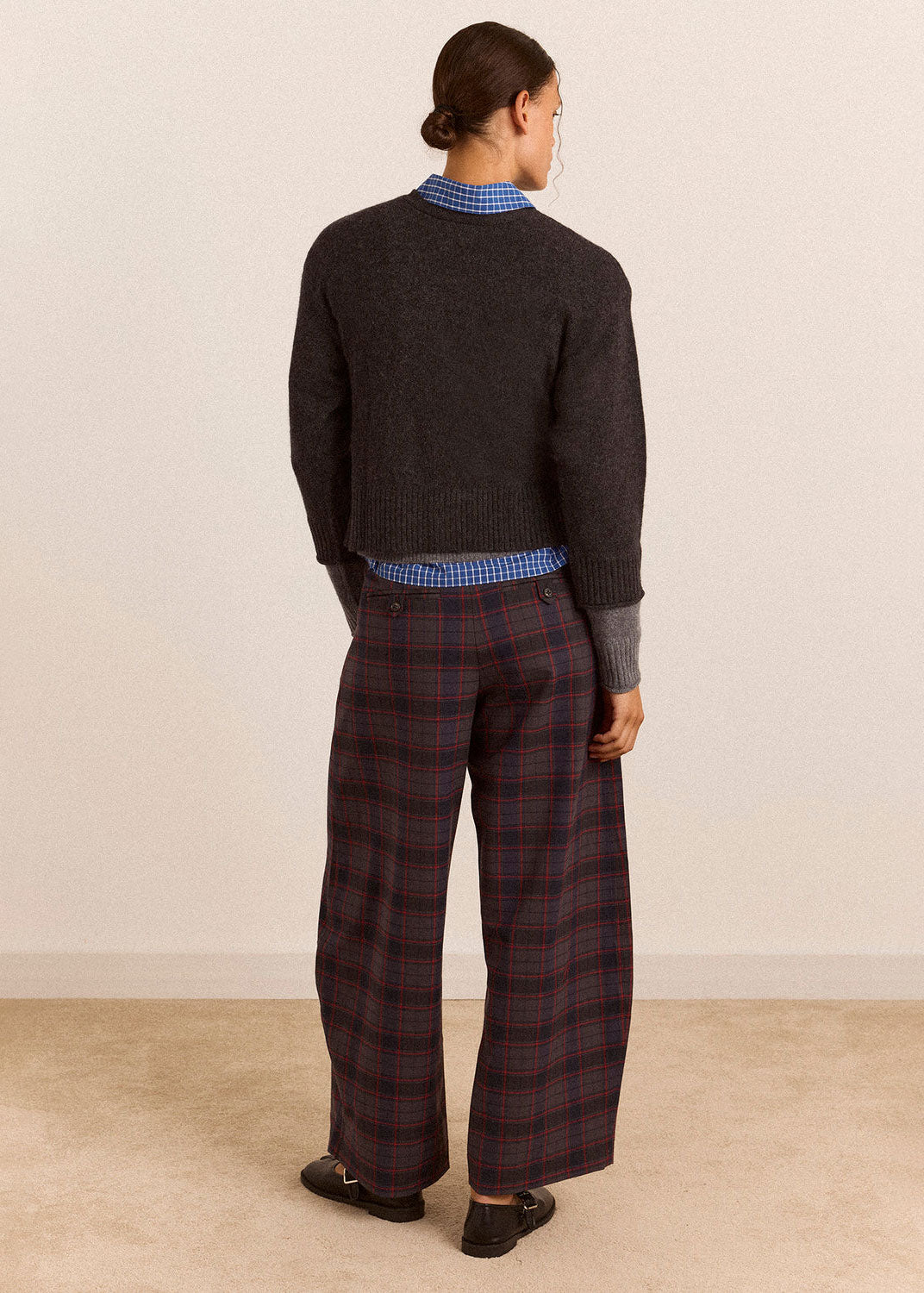 Damson Madder Haisley Trouser - Sirius Check