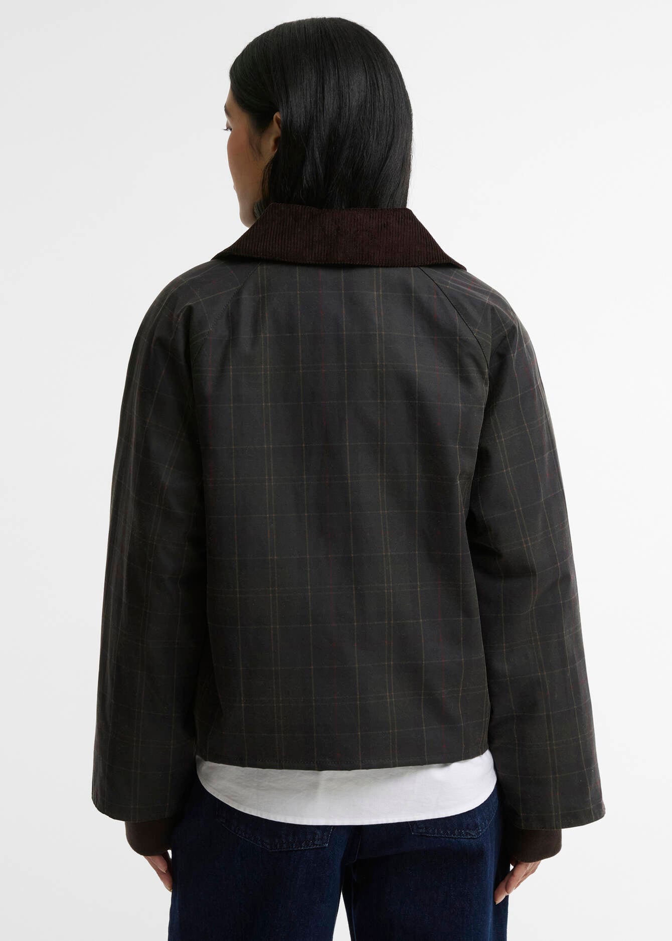 Barbour Arlene Checked Wax Jacket