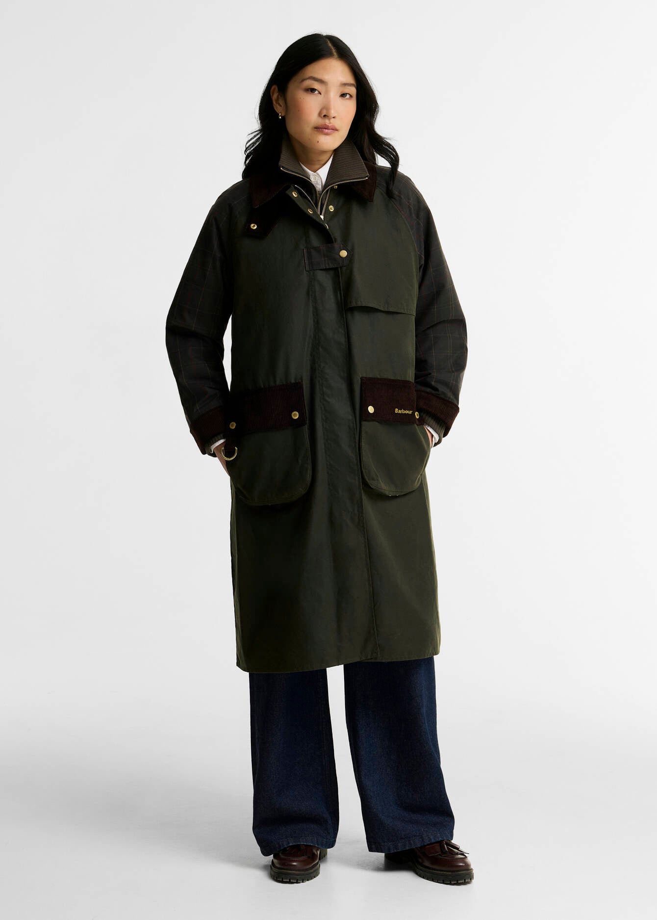 Barbour Checked Kirklees Wax Jacket