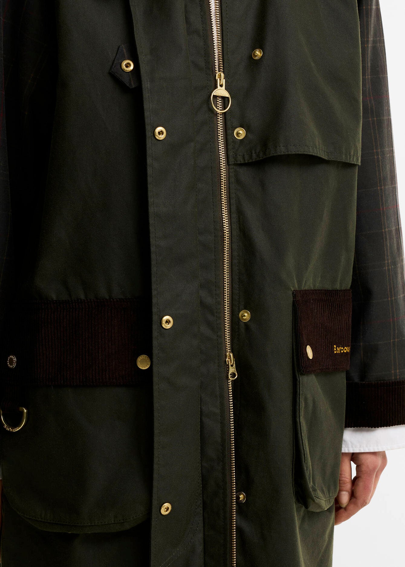 Barbour Checked Kirklees Wax Jacket