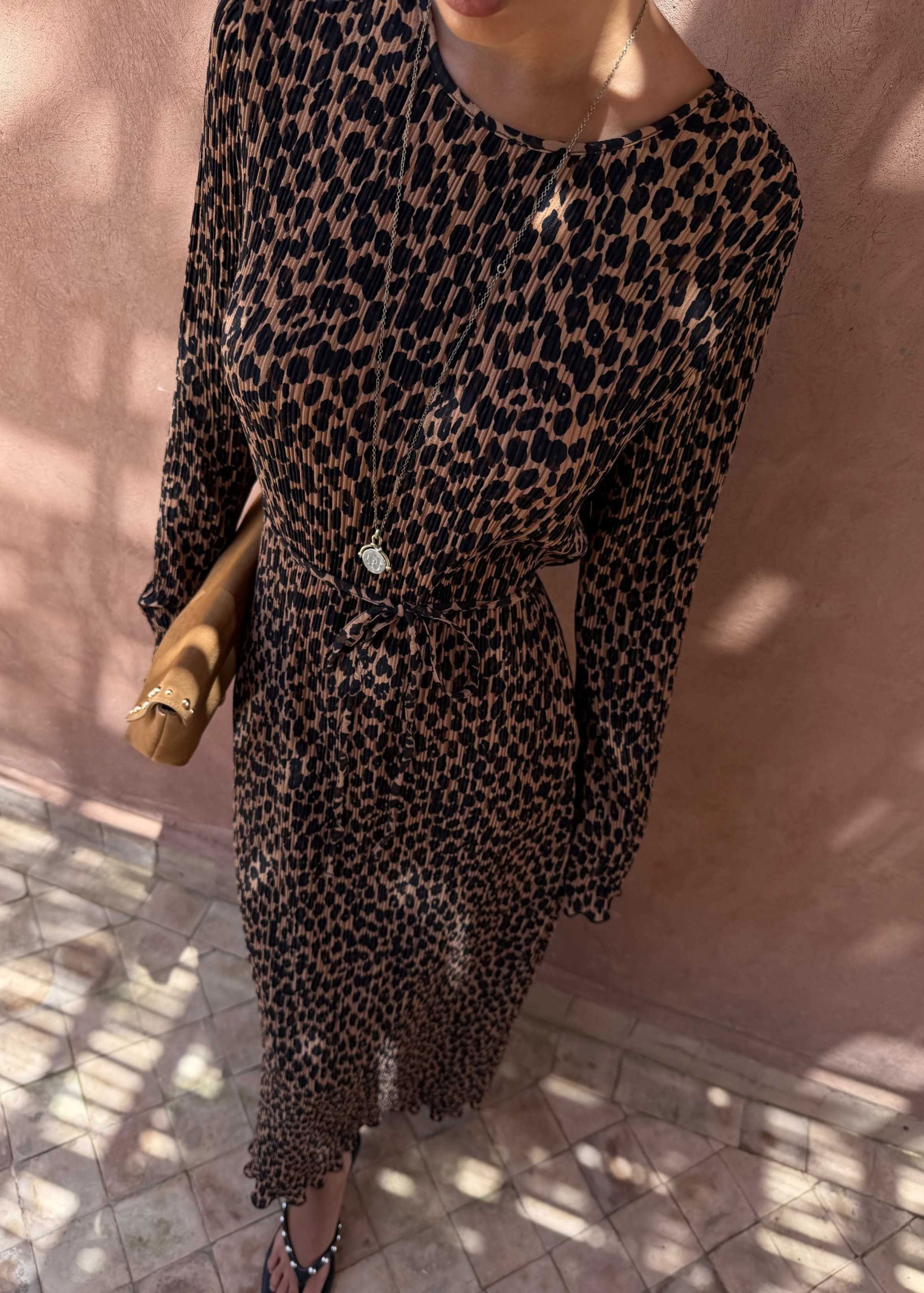 Never Fully Dressed Leopard Gaia Dress