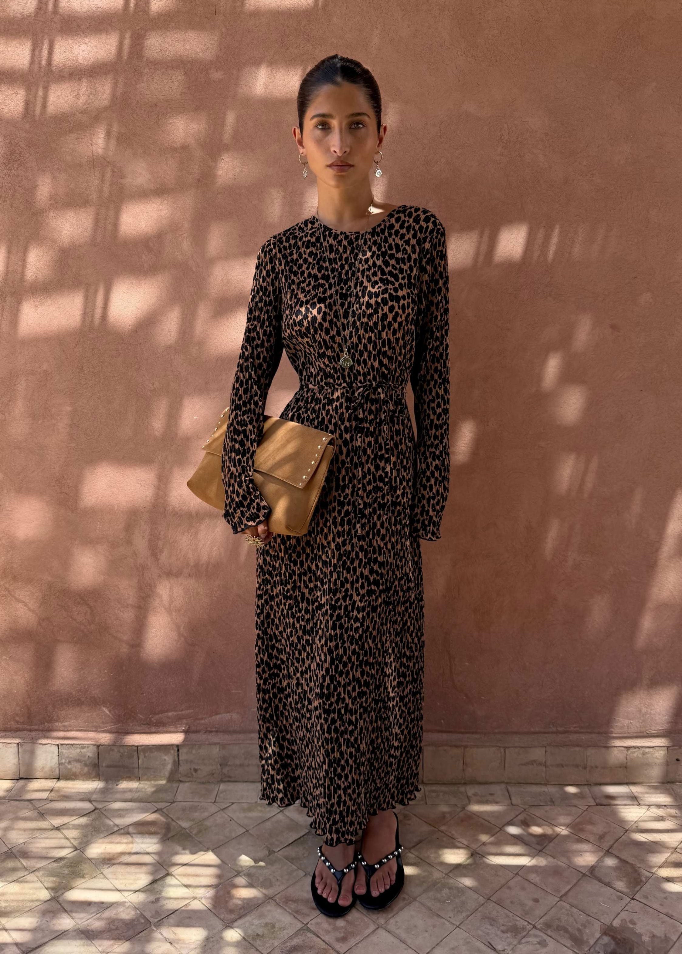 Never Fully Dressed Leopard Gaia Dress