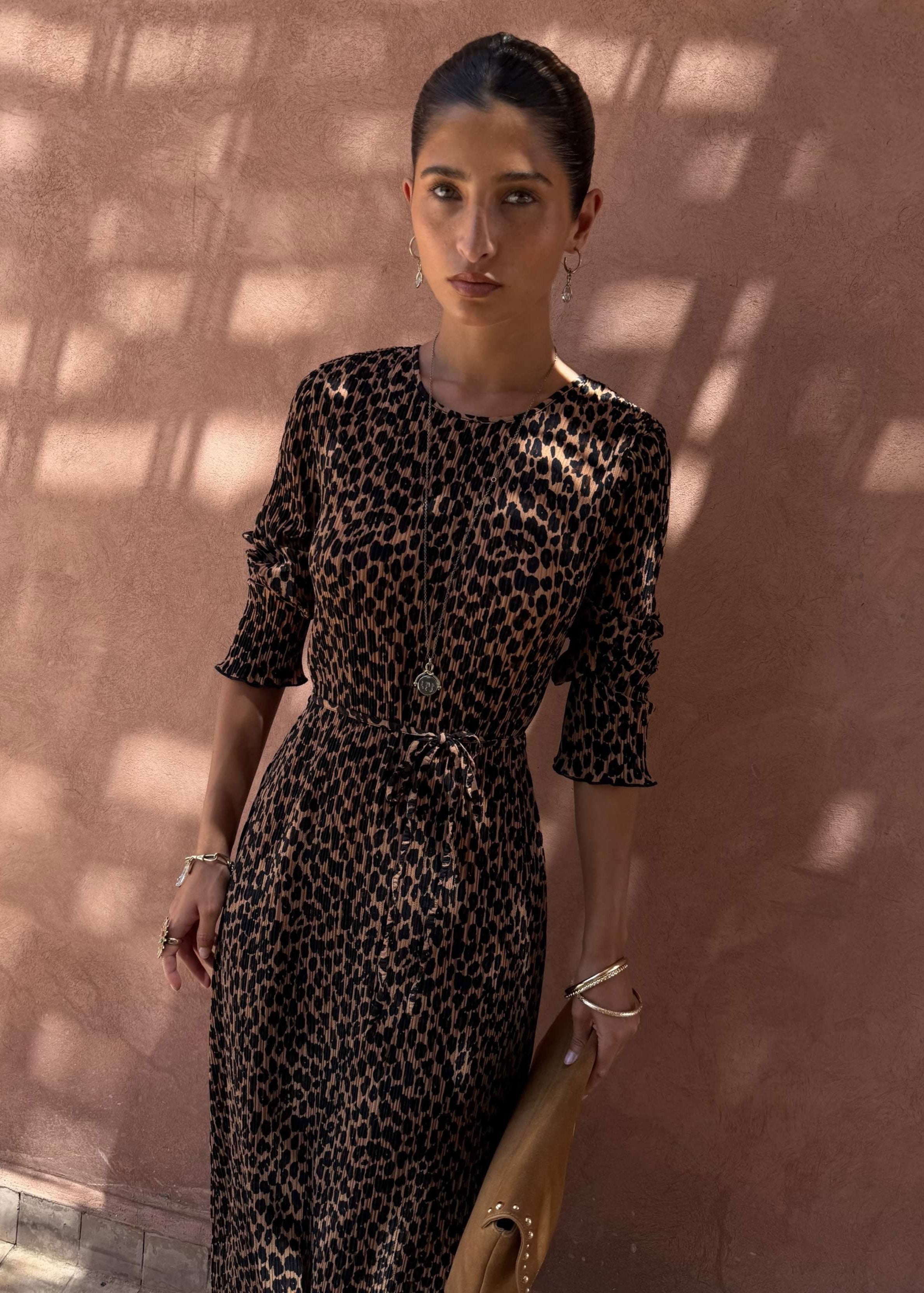 Never Fully Dressed Leopard Gaia Dress