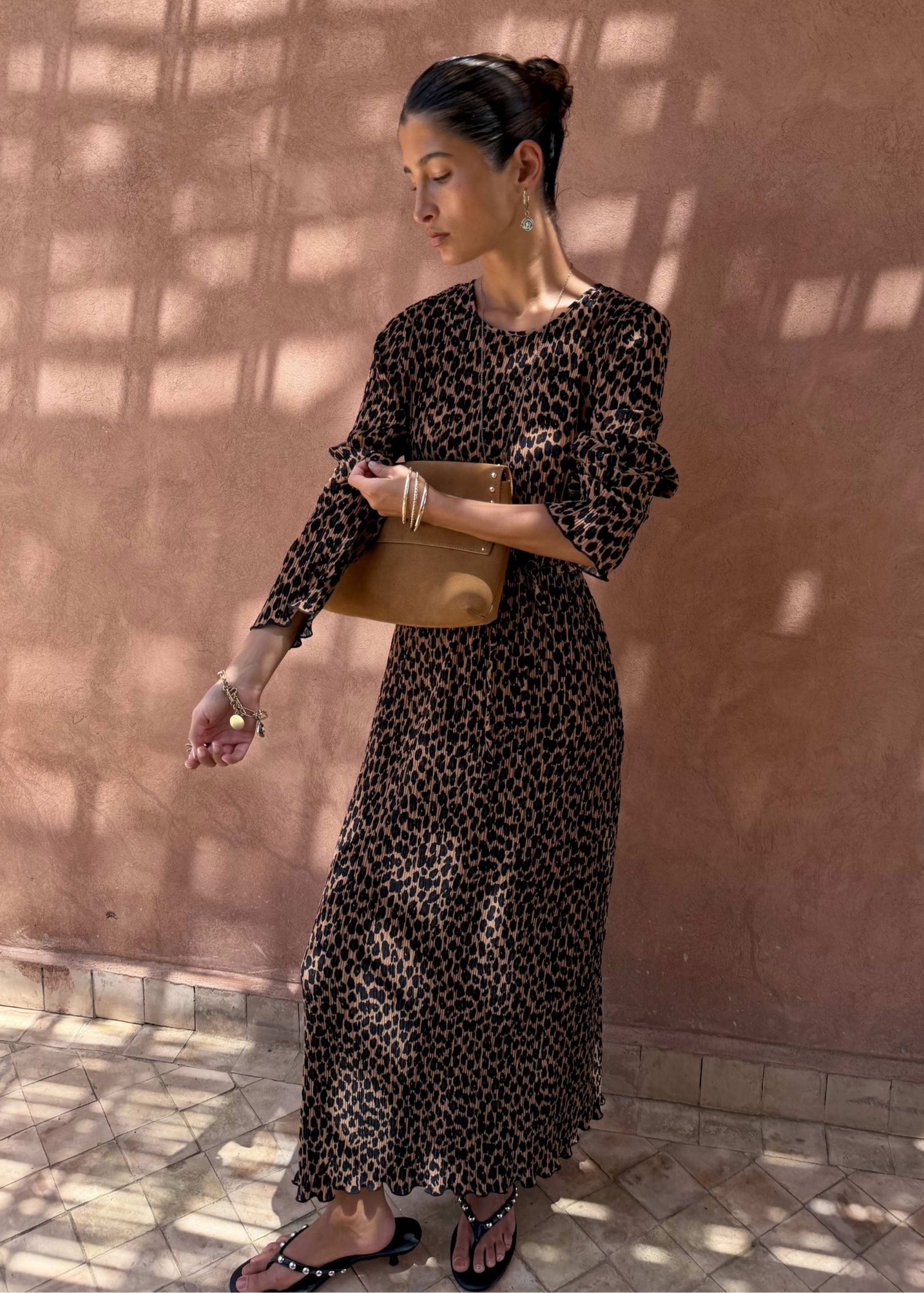Never Fully Dressed Leopard Gaia Dress