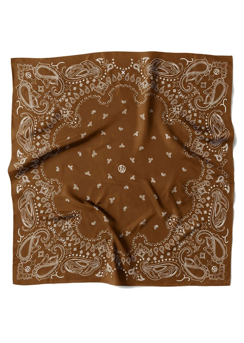 Lescarf Paisley Scarf - Mocha Mousse - 65cm