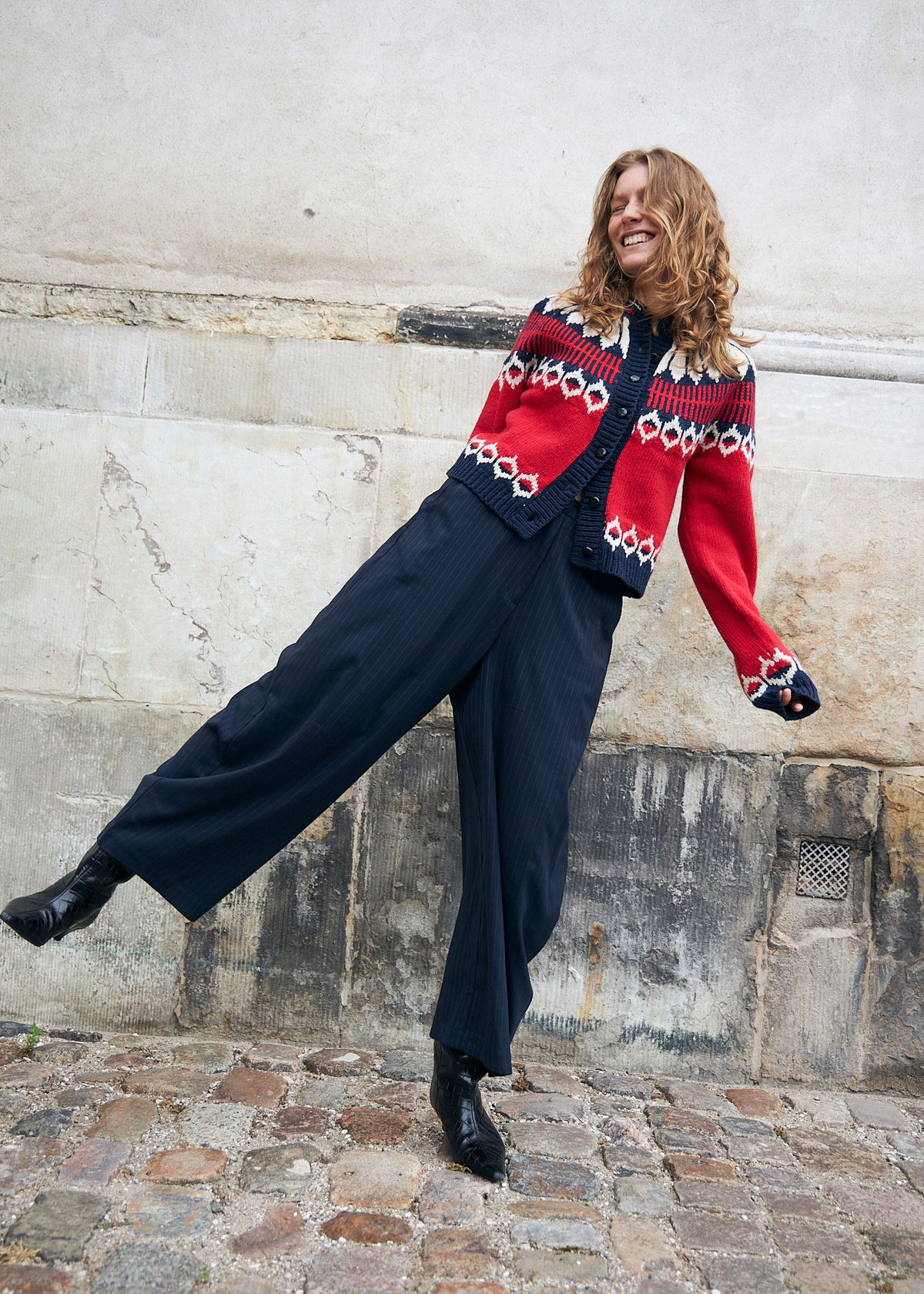 Lollys Laundry ClareLL Knit Cardigan - Red