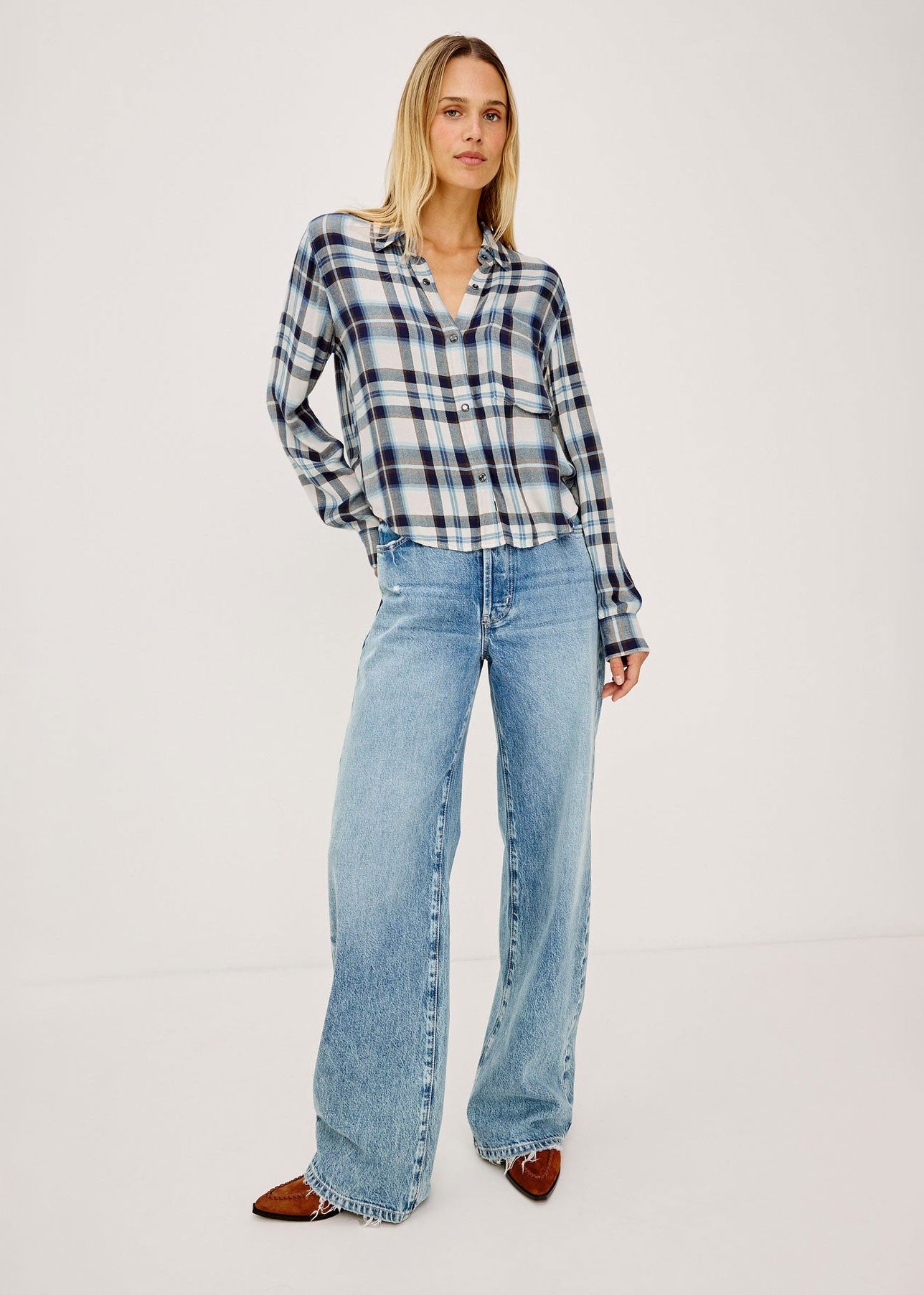 Rails Malin Shirt - Ecru Midnight