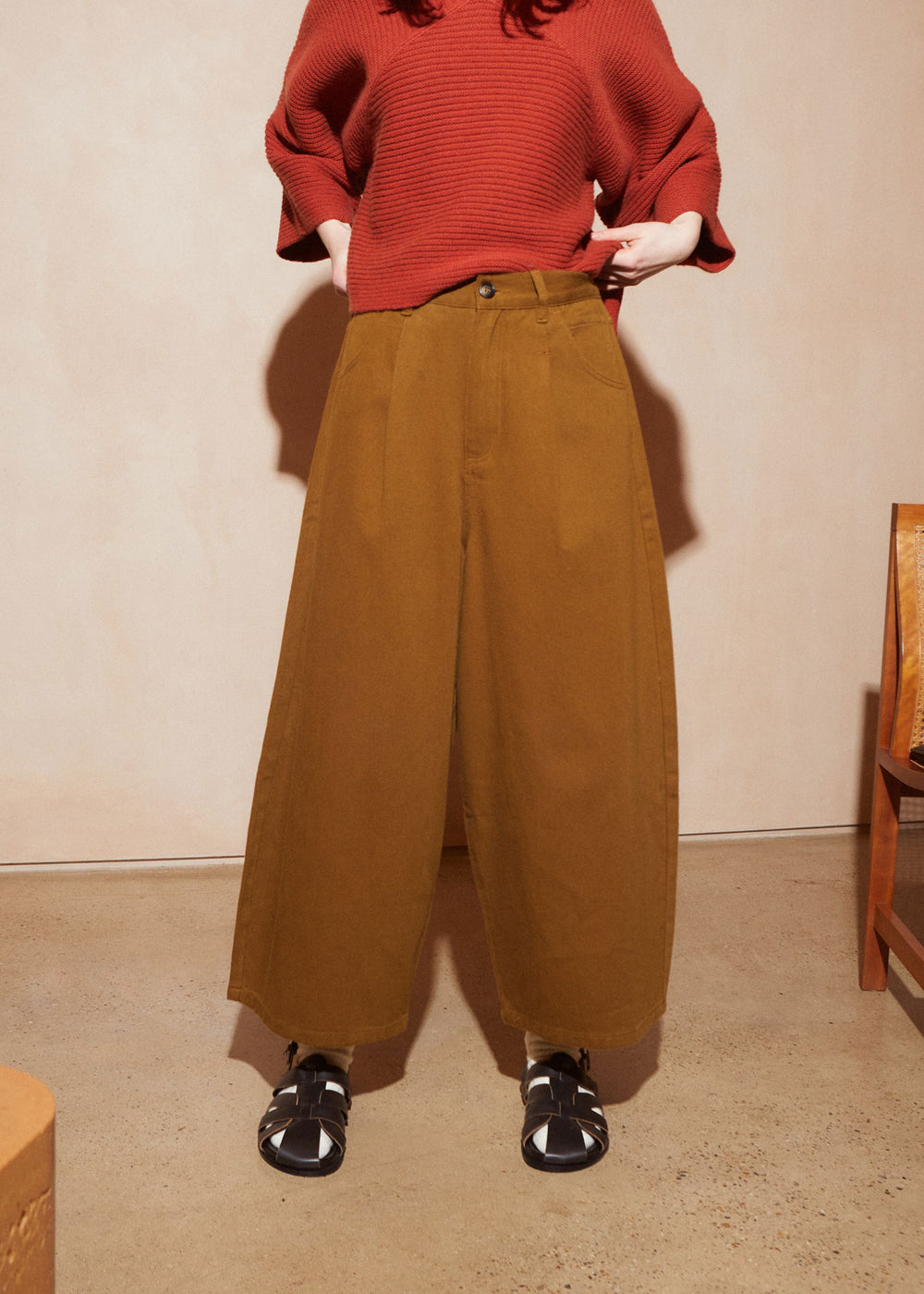 L.F.Markey Mason Trousers - Tobacco