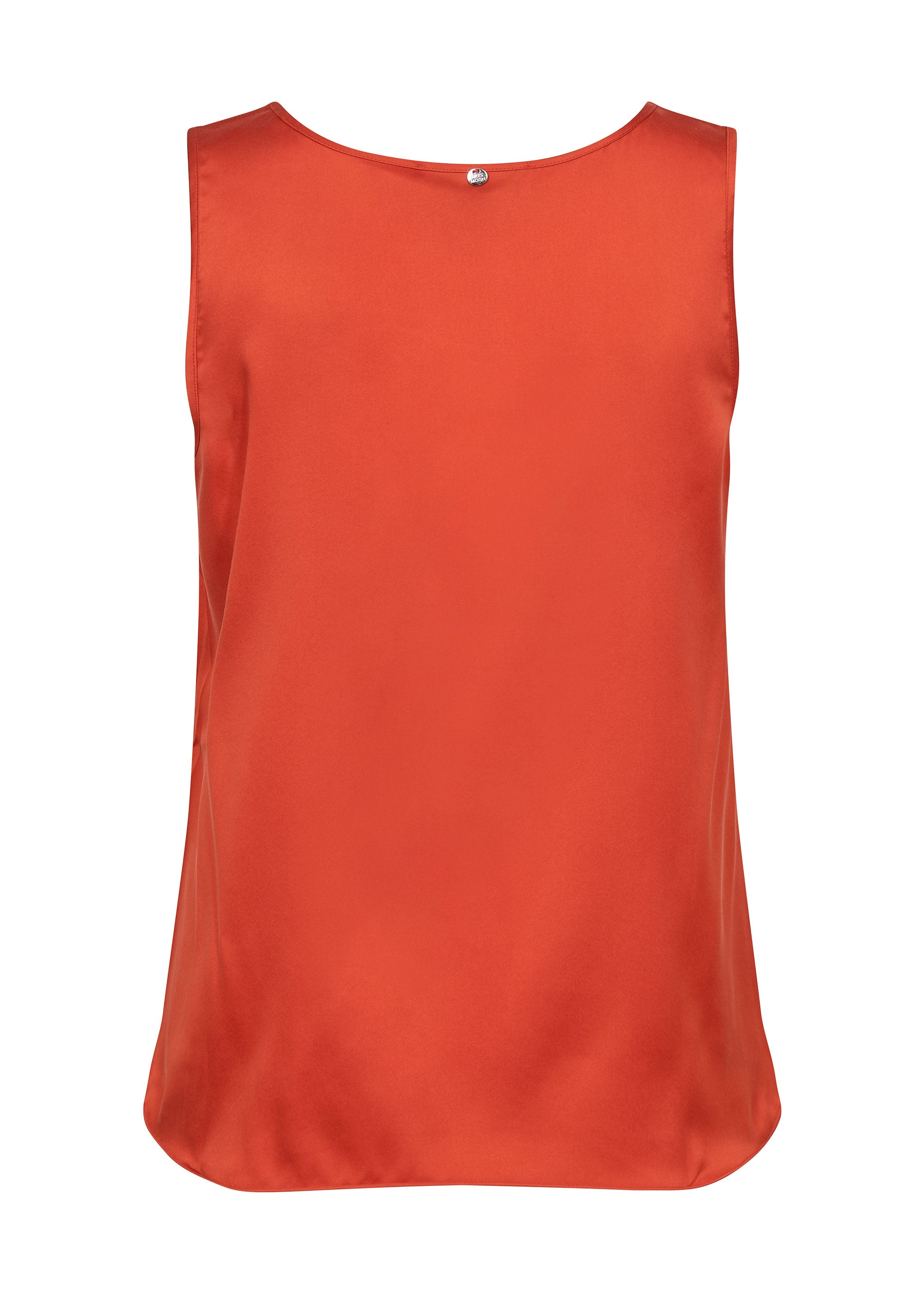 MOS MOSH MMAstrid V-Neck Silk Tank Top - Spicy Orange