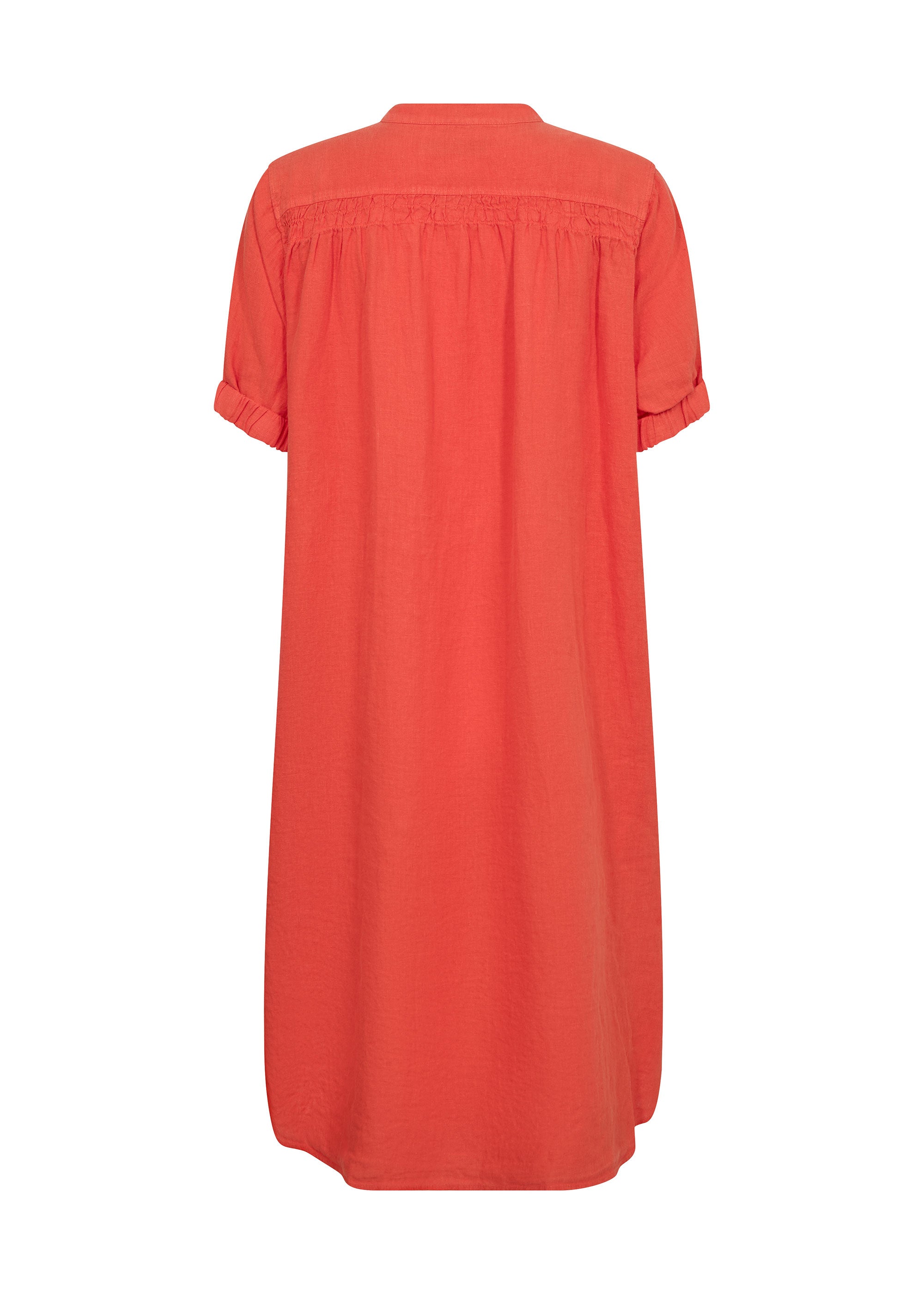 MOS MOSH MMArleth SS Linen Dress - Spicy Orange