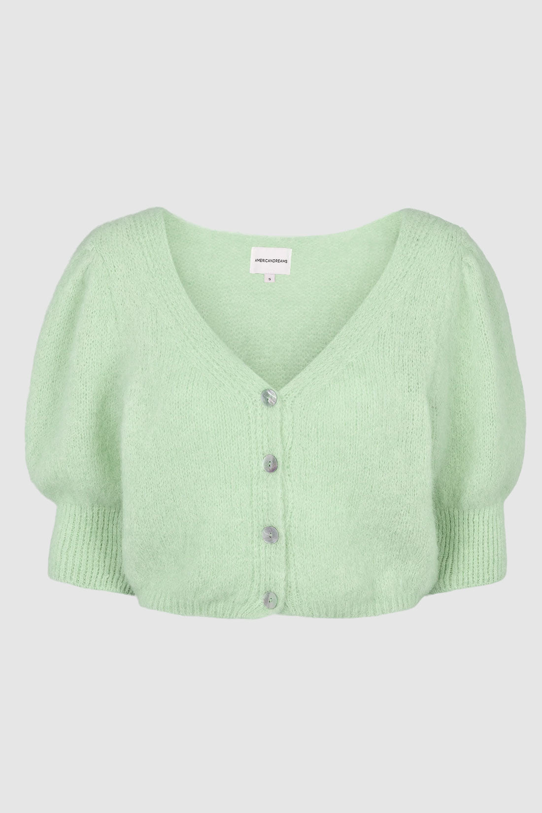 American Dreams Manda Alpaca Cardigan - Light Green