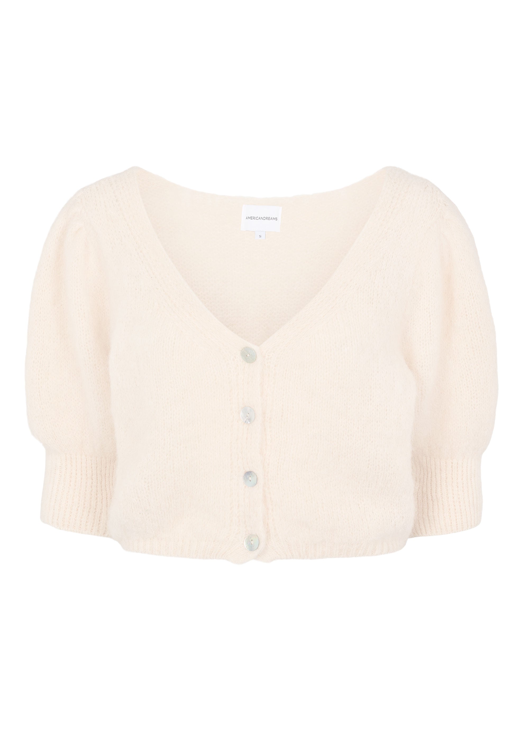 American Dreams Manda Alpaca Cardigan - White