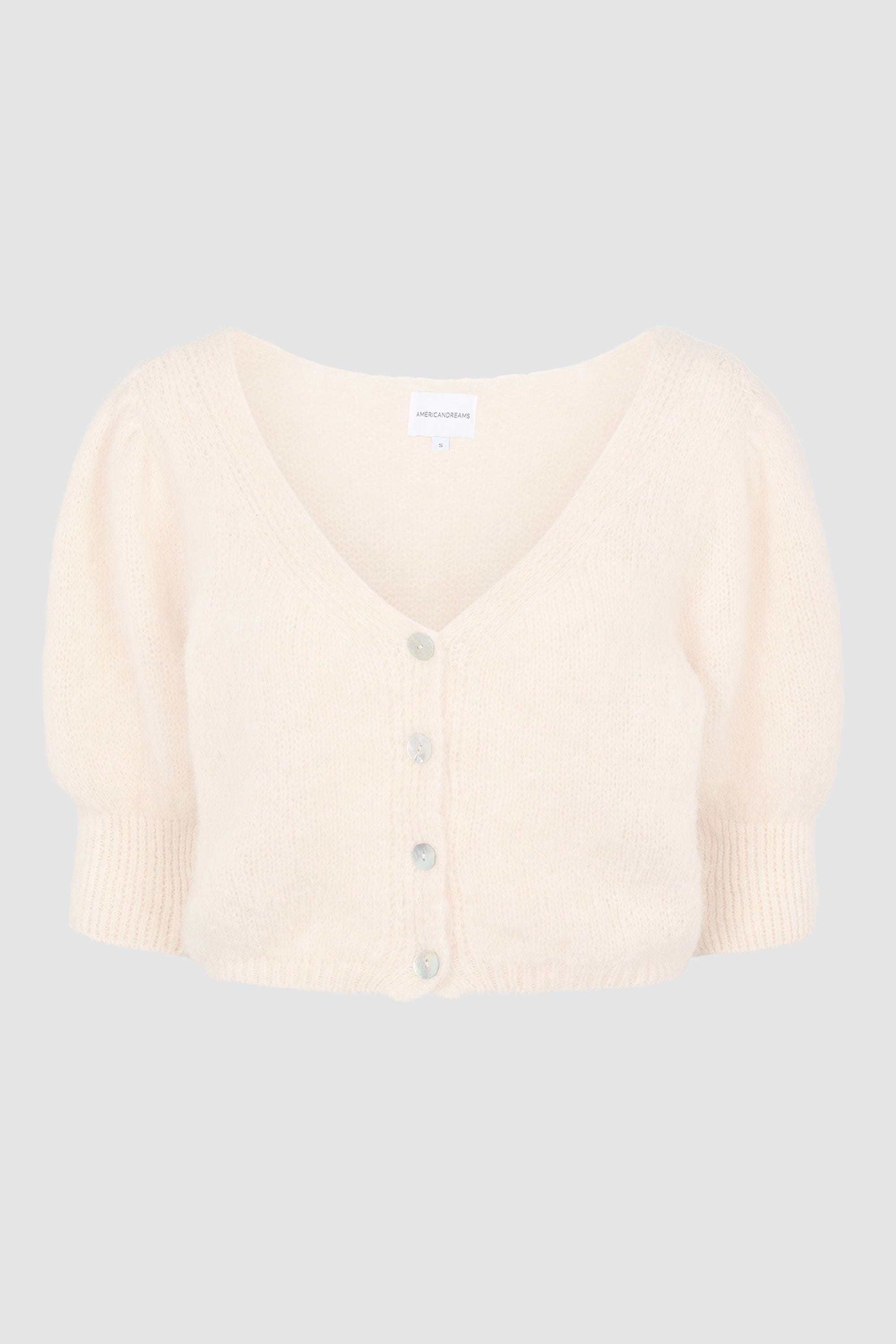 American Dreams Manda Alpaca Cardigan - White