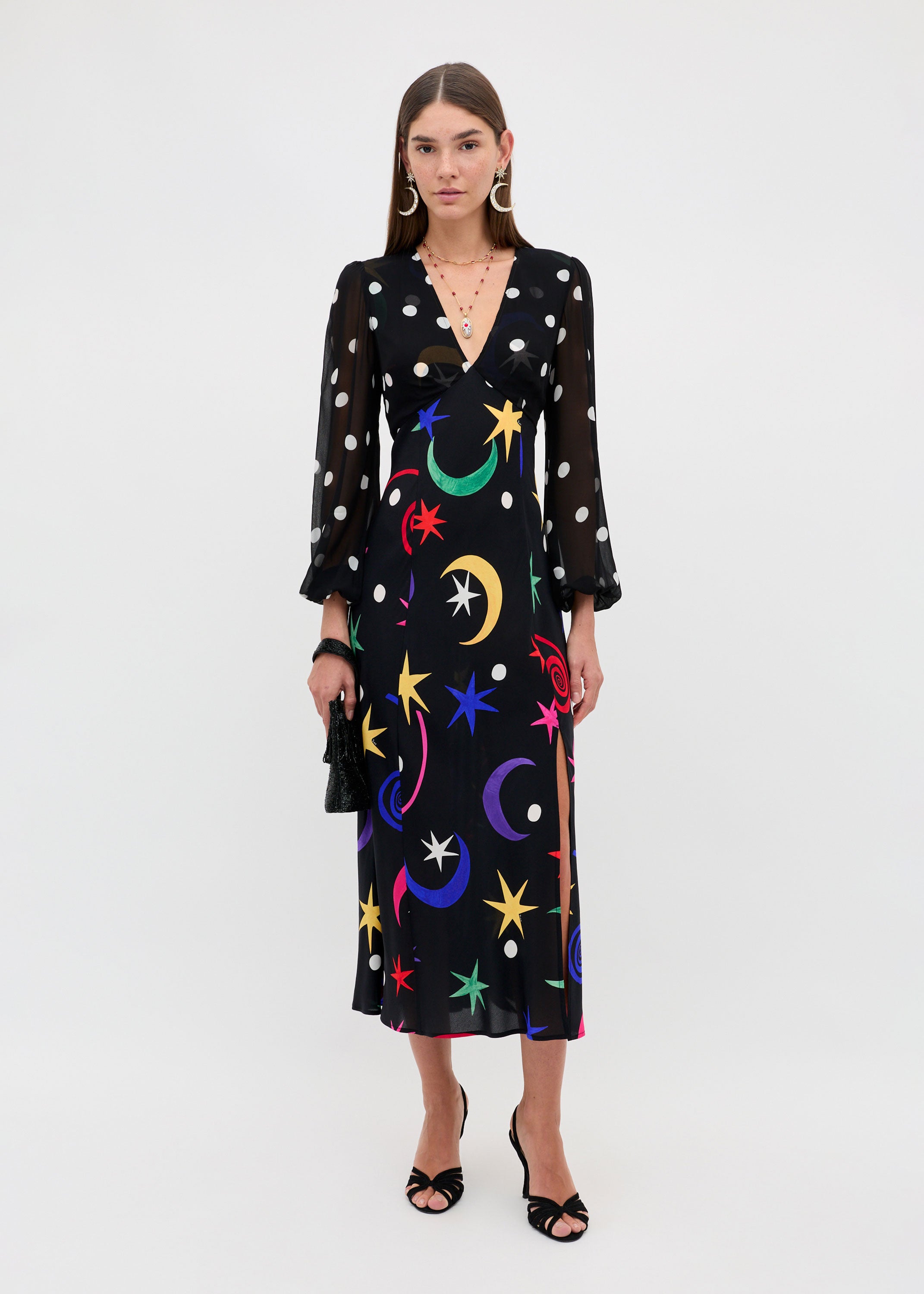 Rixo Melanie Dress - Star Dot Mix