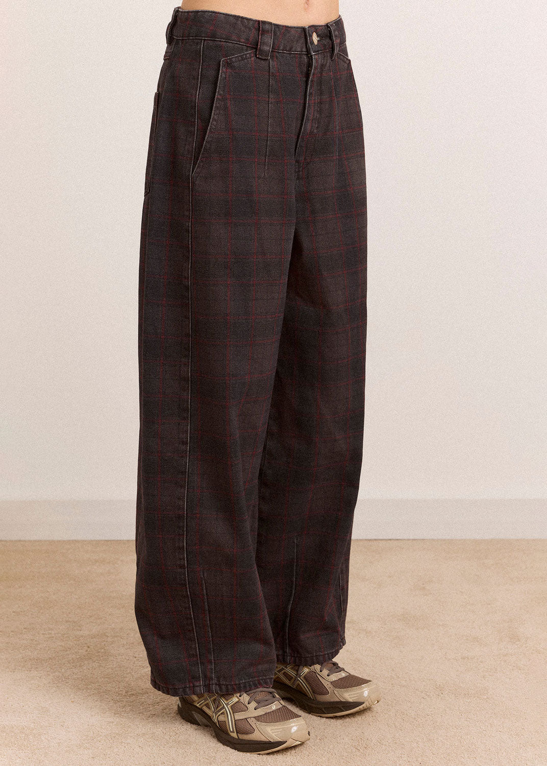 Damson Madder Erika Jeans - Sirius Check