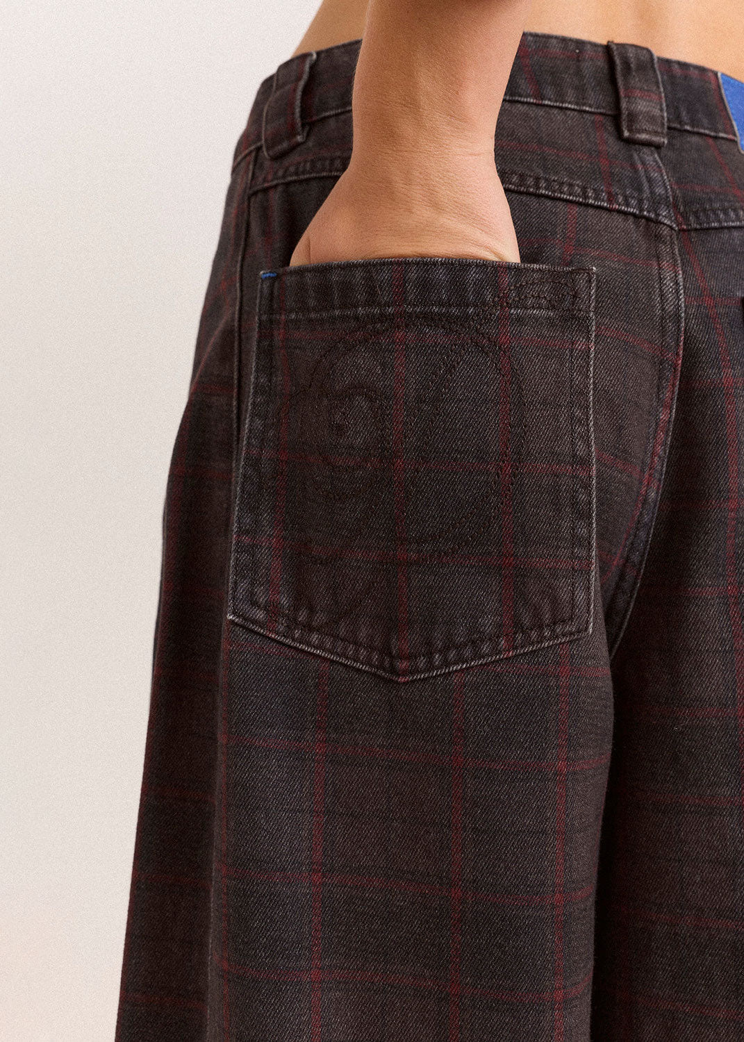Damson Madder Erika Jeans - Sirius Check