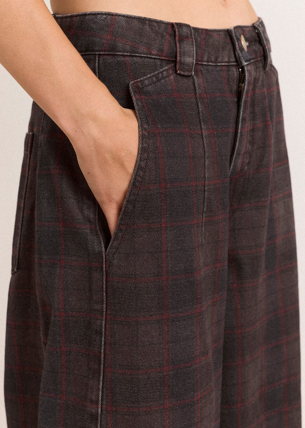 Damson Madder Erika Jeans - Sirius Check
